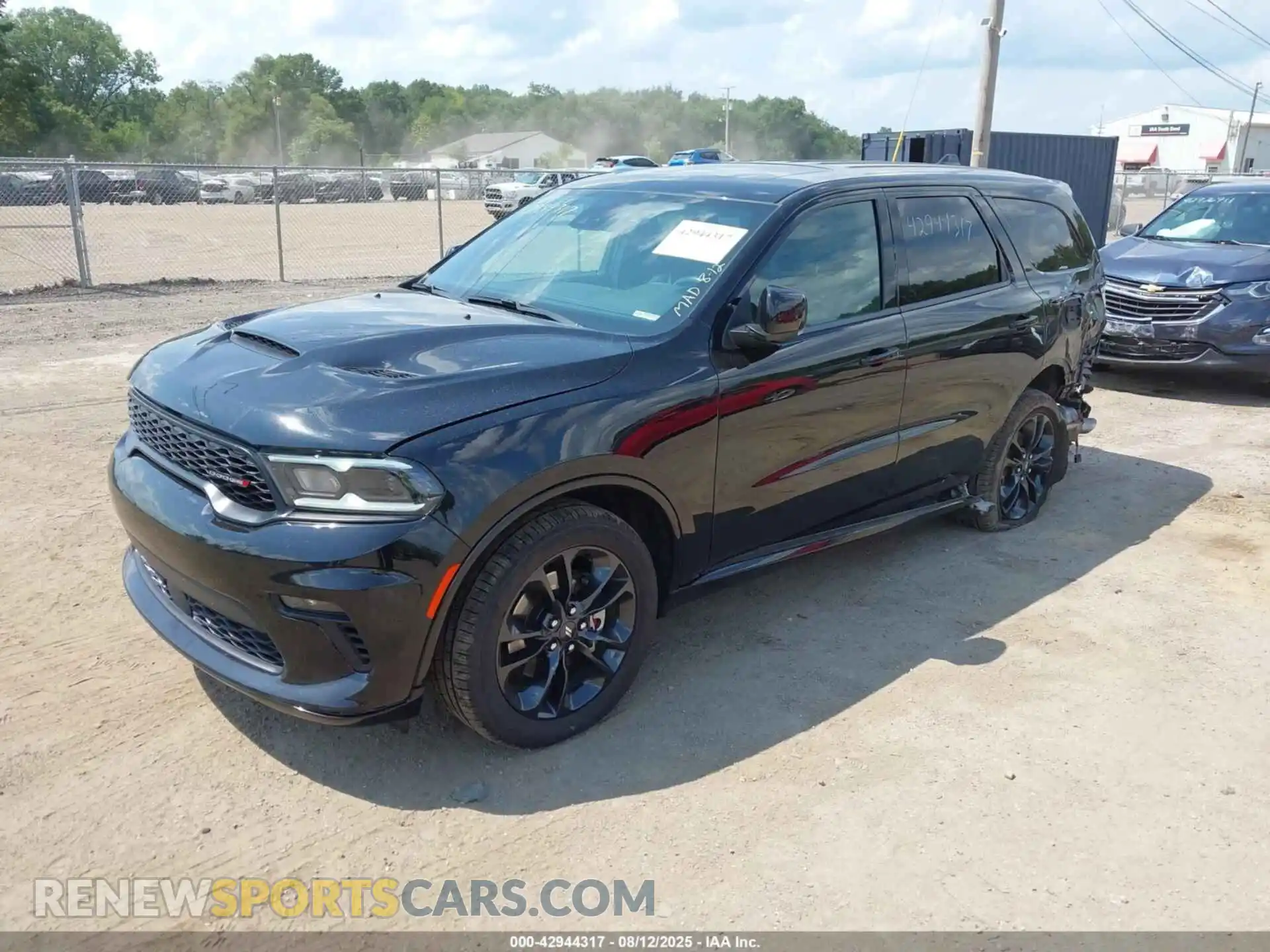2 Photograph of a damaged car 1C4RDJDG8NC206472 DODGE DURANGO 2022
