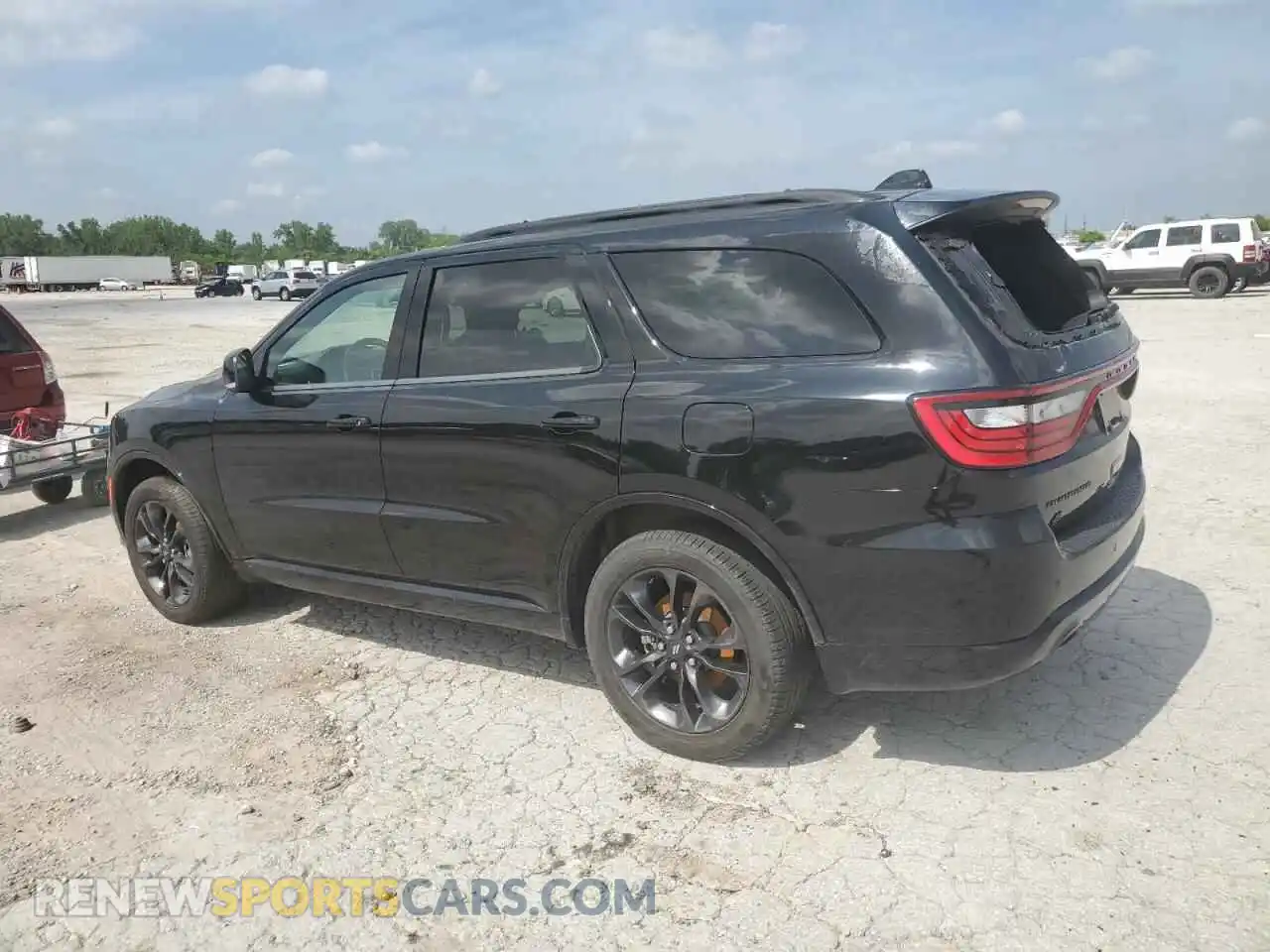 2 fotografías del automóvil dañado 1C4RDJDG9NC161560 DODGE DURANGO 2022