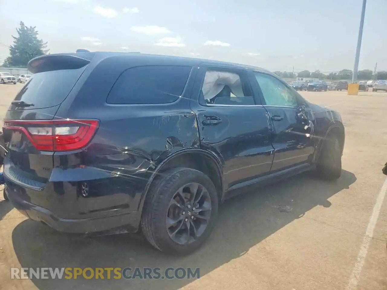3 fotografías del automóvil dañado 1C4RDJDGXNC160059 DODGE DURANGO 2022