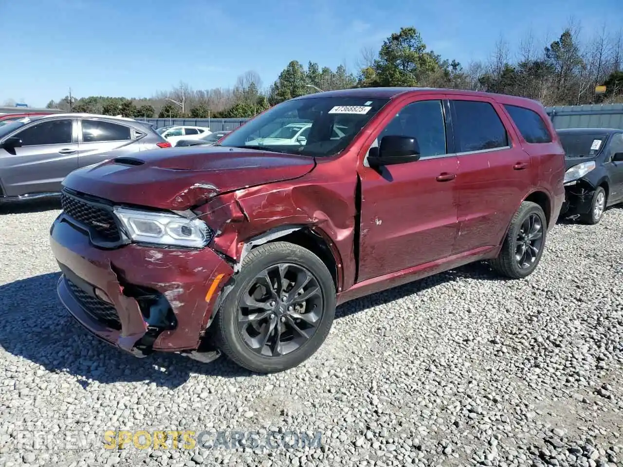 1 Photograph of a damaged car 1C4RDJDGXNC212841 DODGE DURANGO 2022
