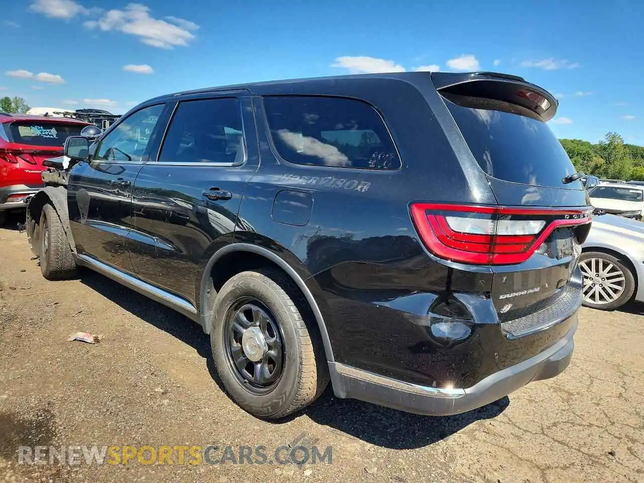 2 fotografías del automóvil dañado 1C4RDJFG8NC185121 DODGE DURANGO 2022