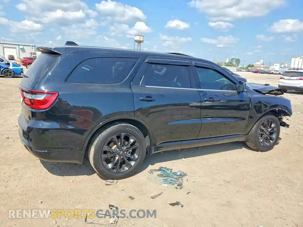 3 fotografías del automóvil dañado 1C4SDJCT0NC222648 DODGE DURANGO 2022