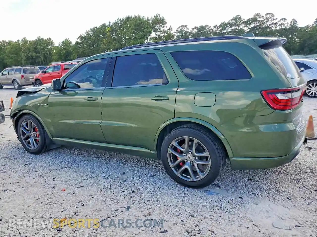 2 fotografías del automóvil dañado 1C4SDJCT3NC100964 DODGE DURANGO 2022