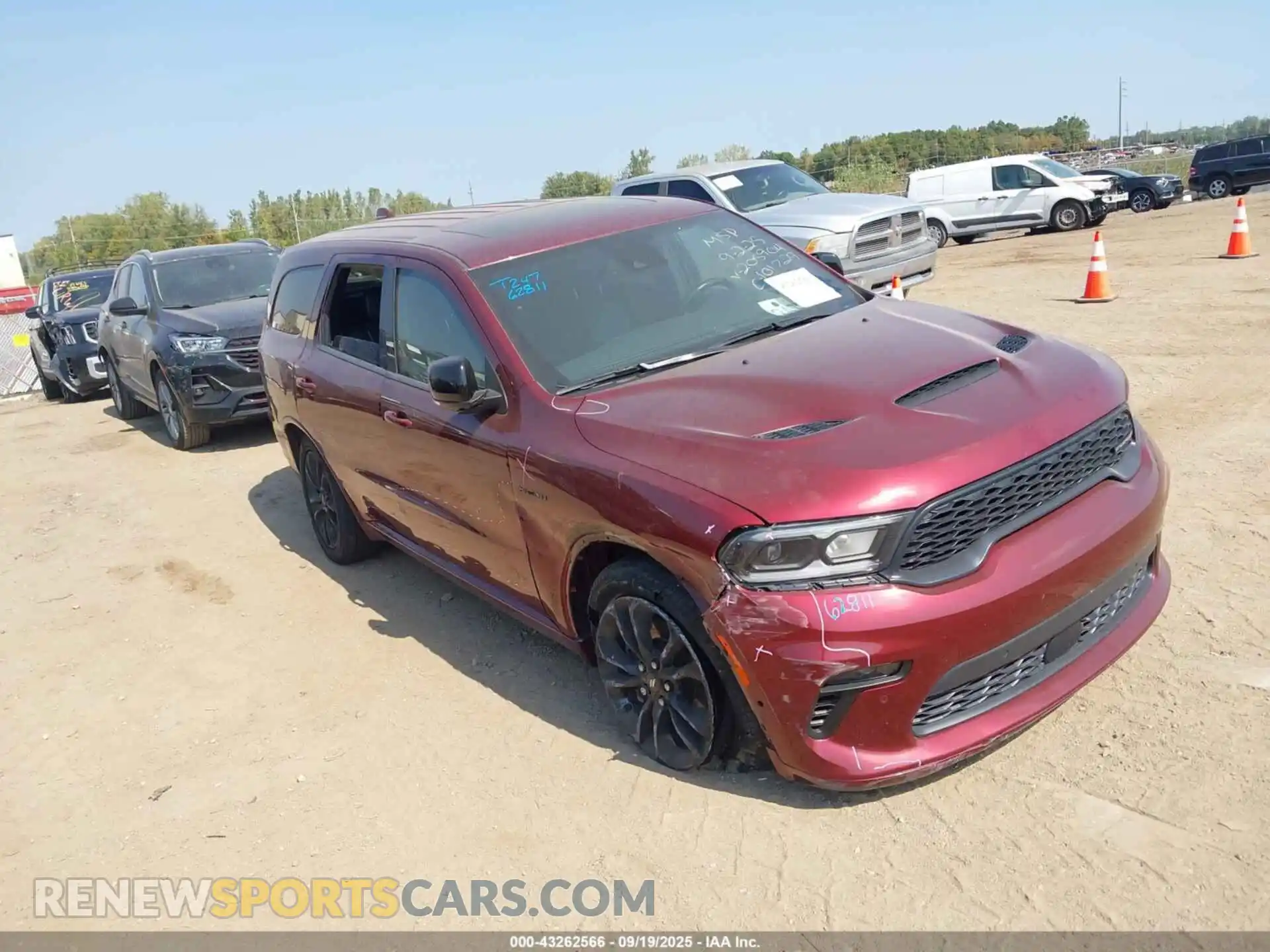 1 Photograph of a damaged car 1C4SDJCT6NC205904 DODGE DURANGO 2022