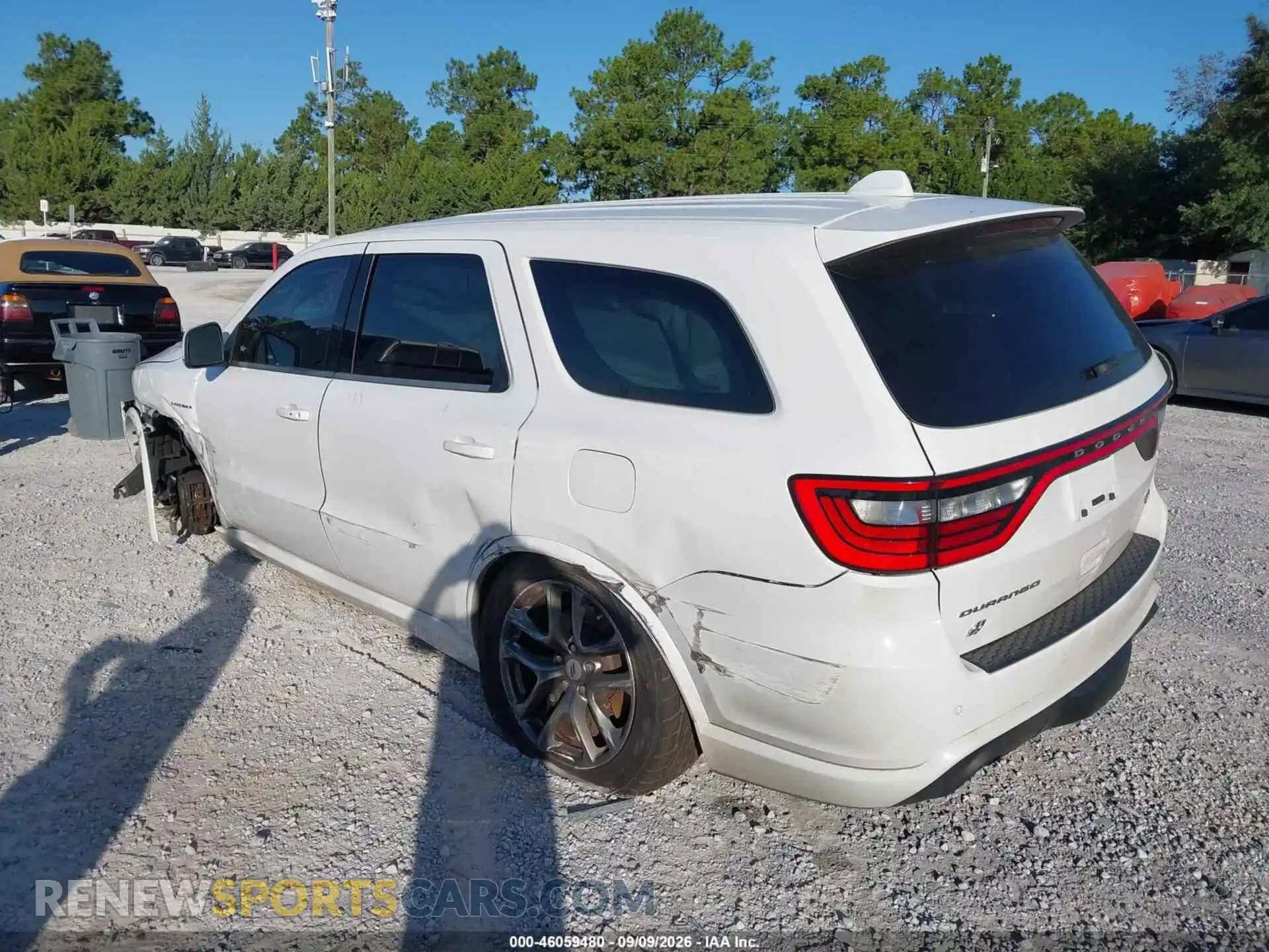 3 fotografías del automóvil dañado 1C4SDJCT7NC220718 DODGE DURANGO 2022