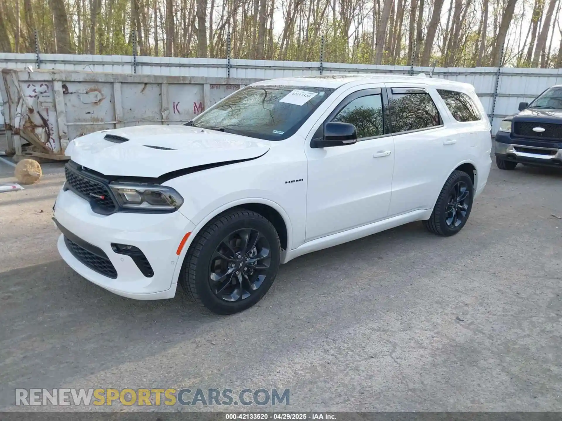 2 fotografías del automóvil dañado 1C4SDJCT8NC221294 DODGE DURANGO 2022