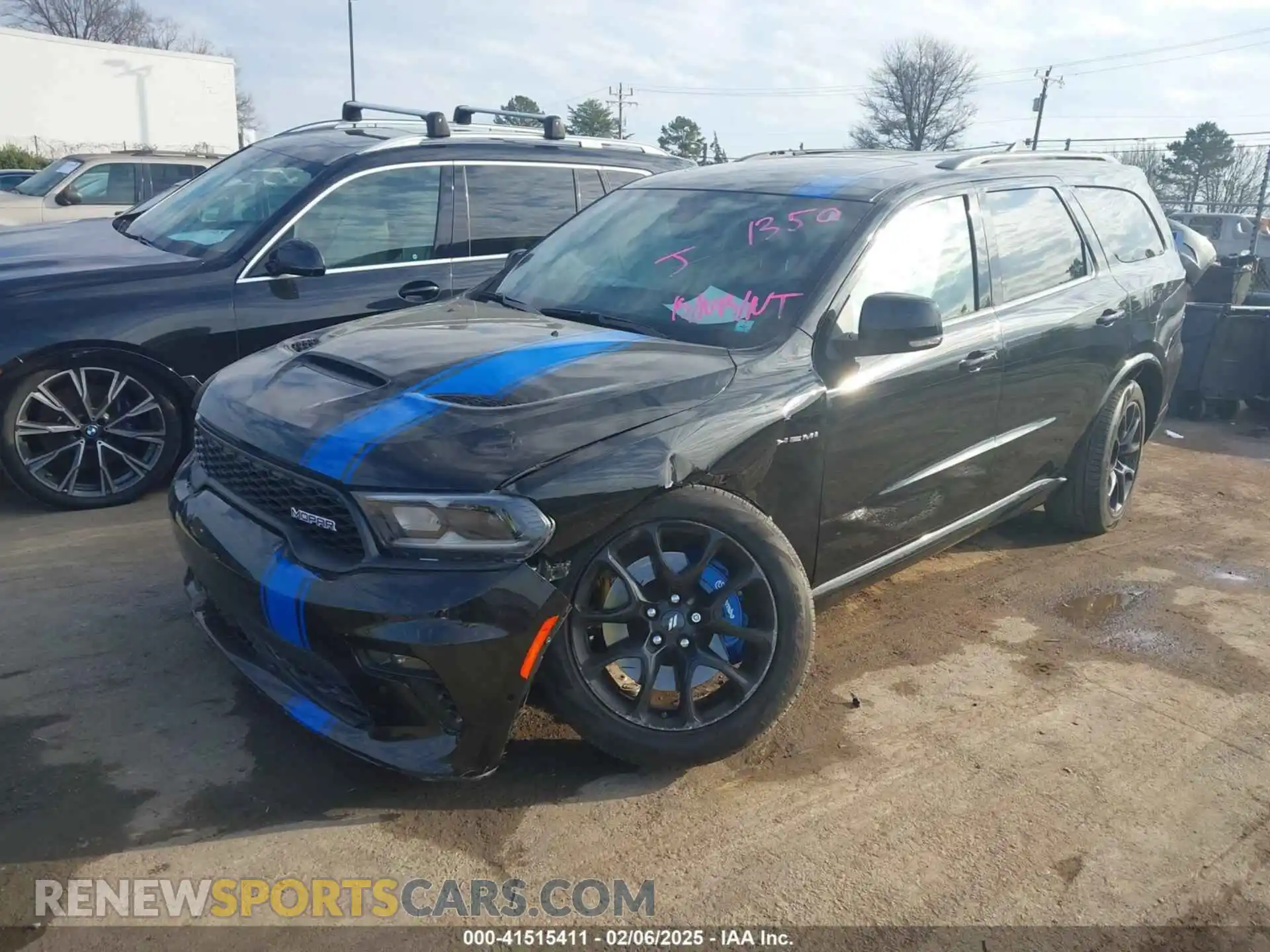 2 Photograph of a damaged car 1C4SDJCT9NC231350 DODGE DURANGO 2022