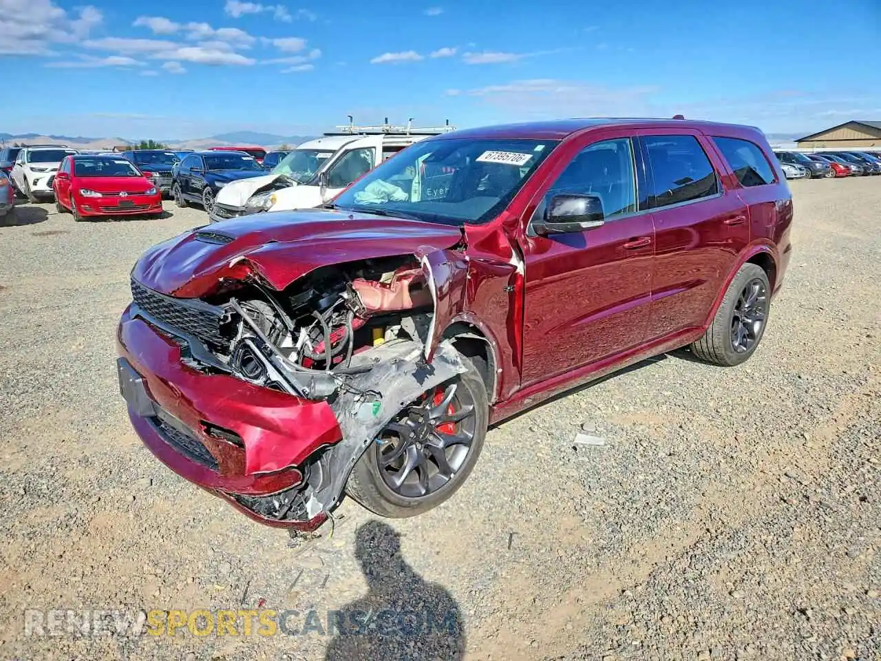 1 fotografías del automóvil dañado 1C4SDJGJ6NC217172 DODGE DURANGO 2022