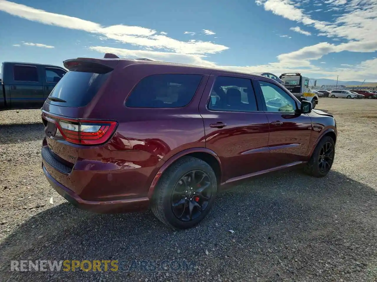3 fotografías del automóvil dañado 1C4SDJGJ6NC217172 DODGE DURANGO 2022