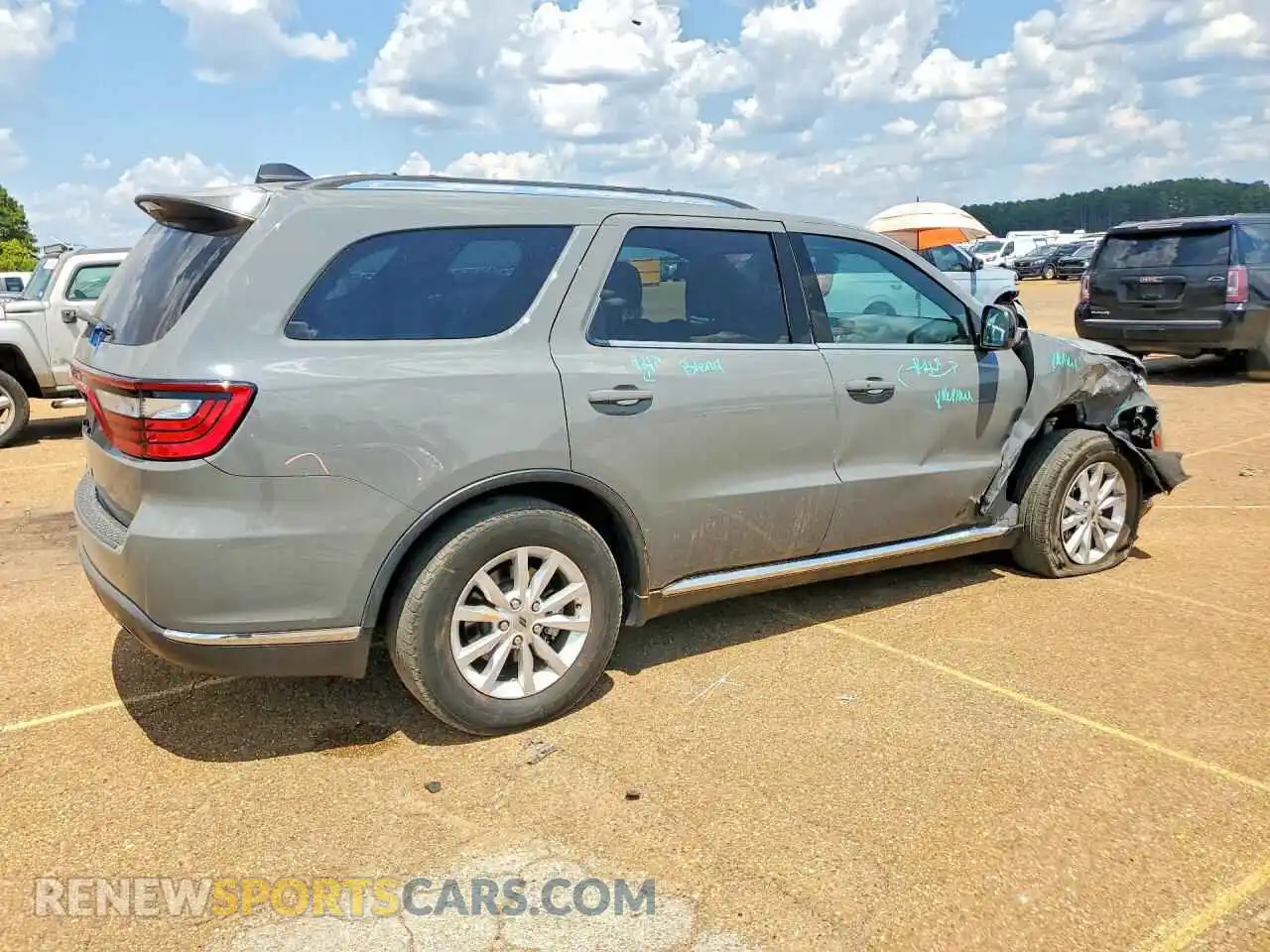 3 Photograph of a damaged car 1C4RDHAG5PC630059 DODGE DURANGO 2023