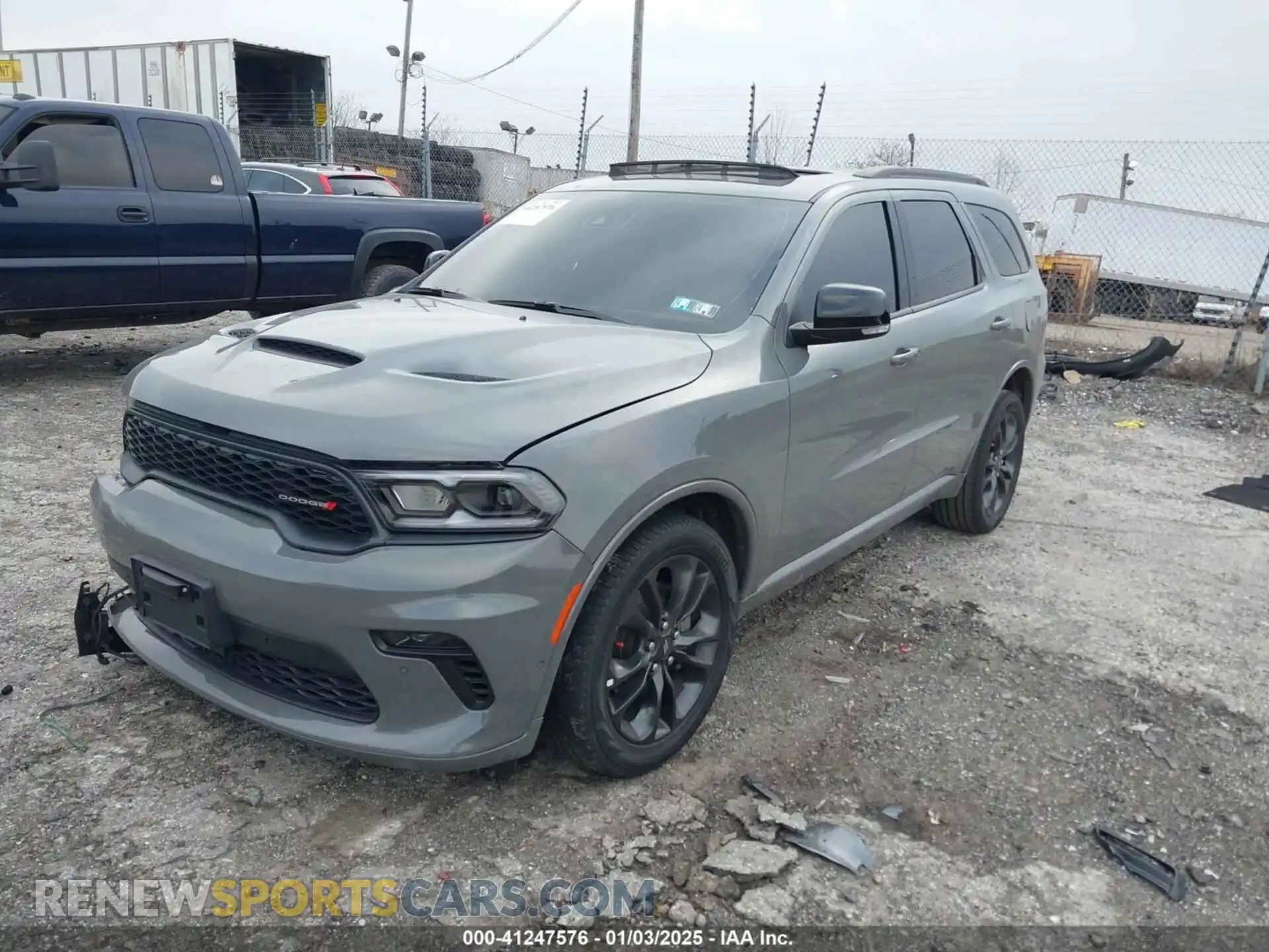2 fotografías del automóvil dañado 1C4RDJDG6PC672985 DODGE DURANGO 2023