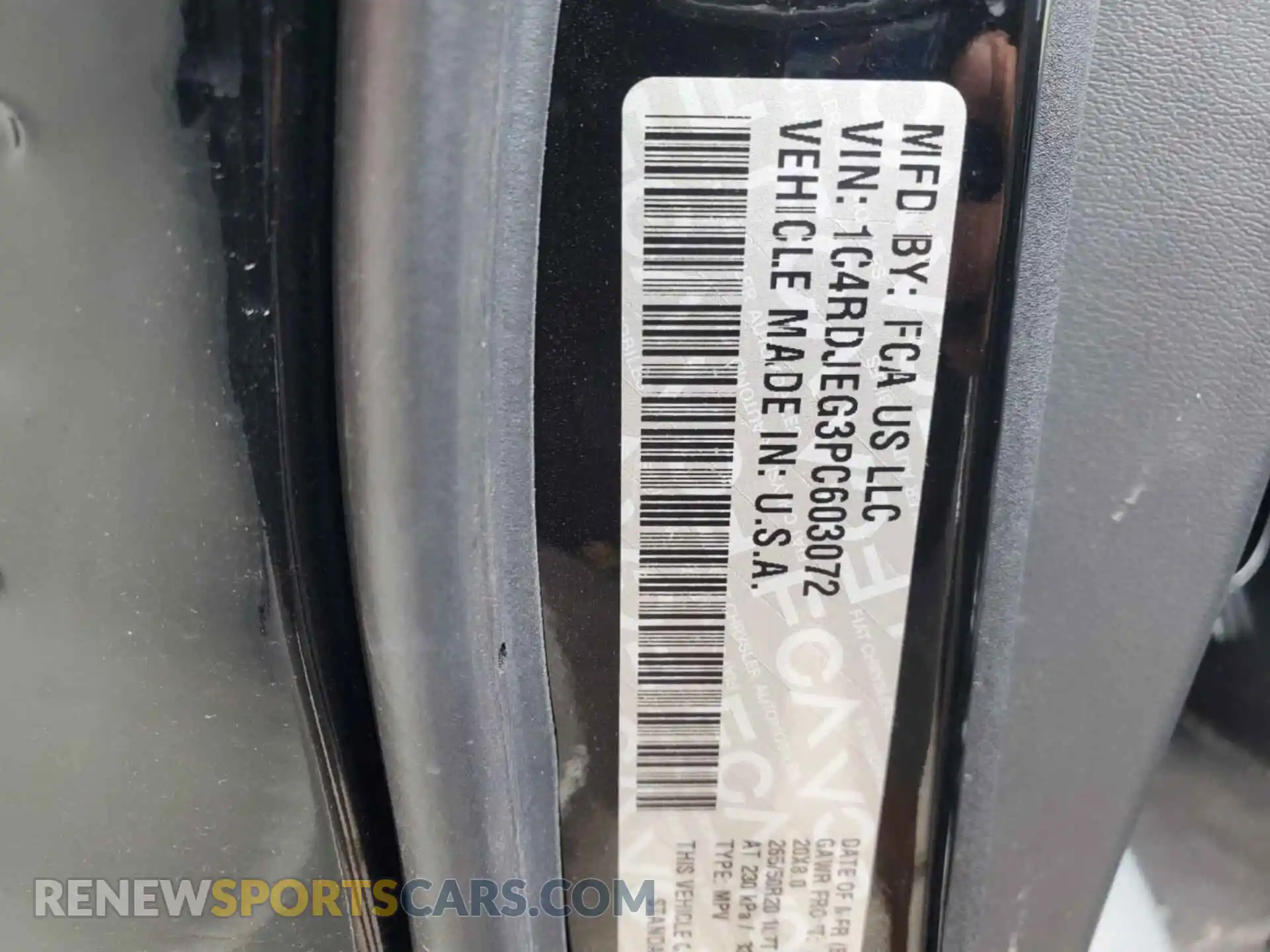 2 Photograph of a damaged car 1C4RDJEG3PC603072 DODGE DURANGO 2023