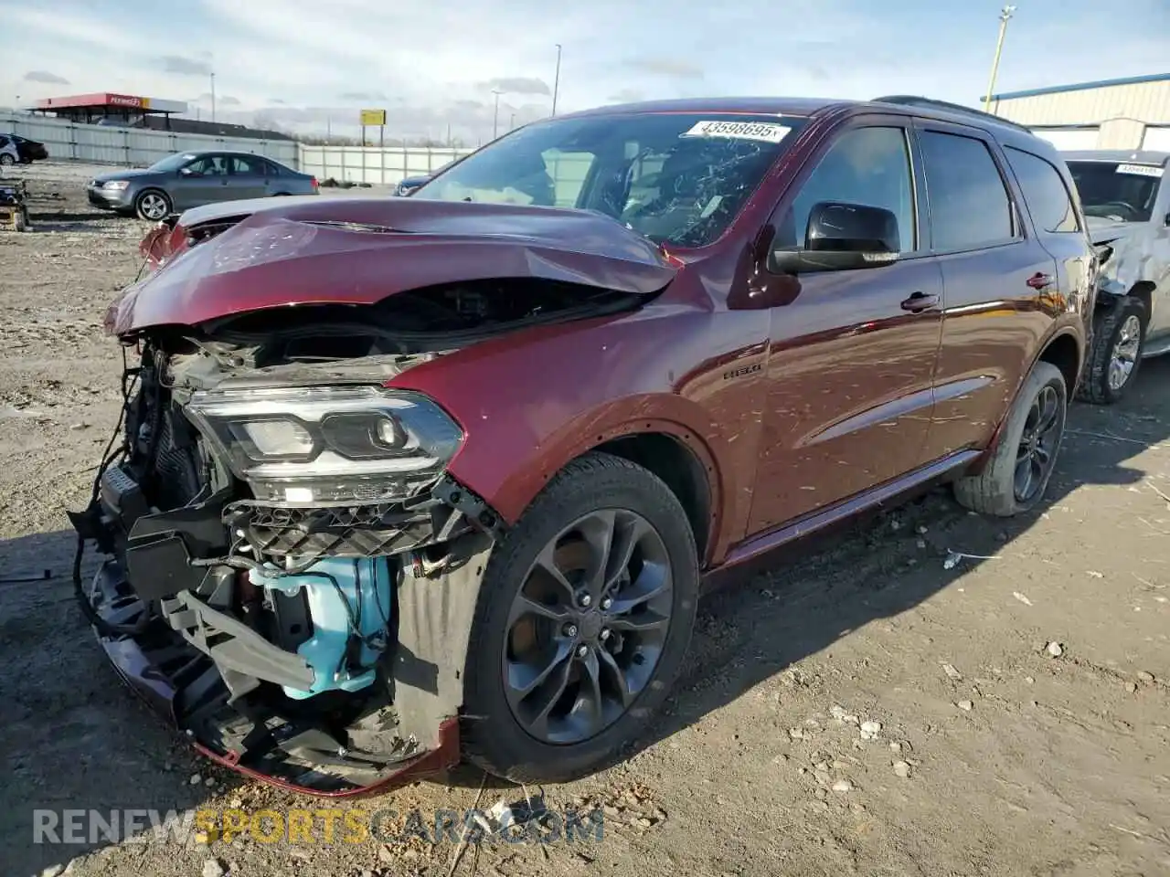 1 Photograph of a damaged car 1C4SDJCT1PC696448 DODGE DURANGO 2023