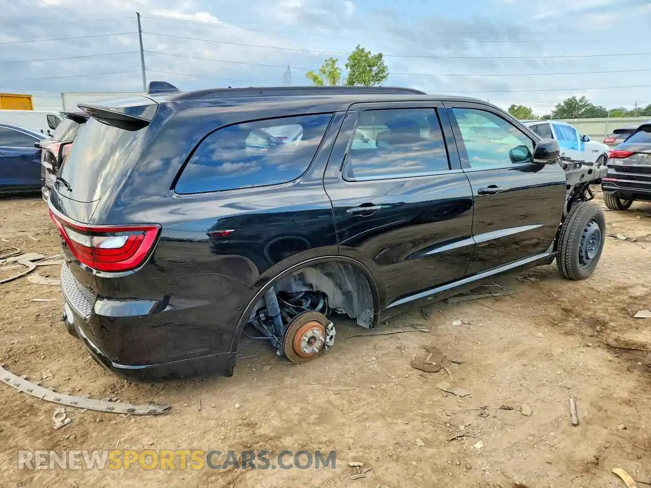 3 fotografías del automóvil dañado 1C4SDJCT4PC615555 DODGE DURANGO 2023