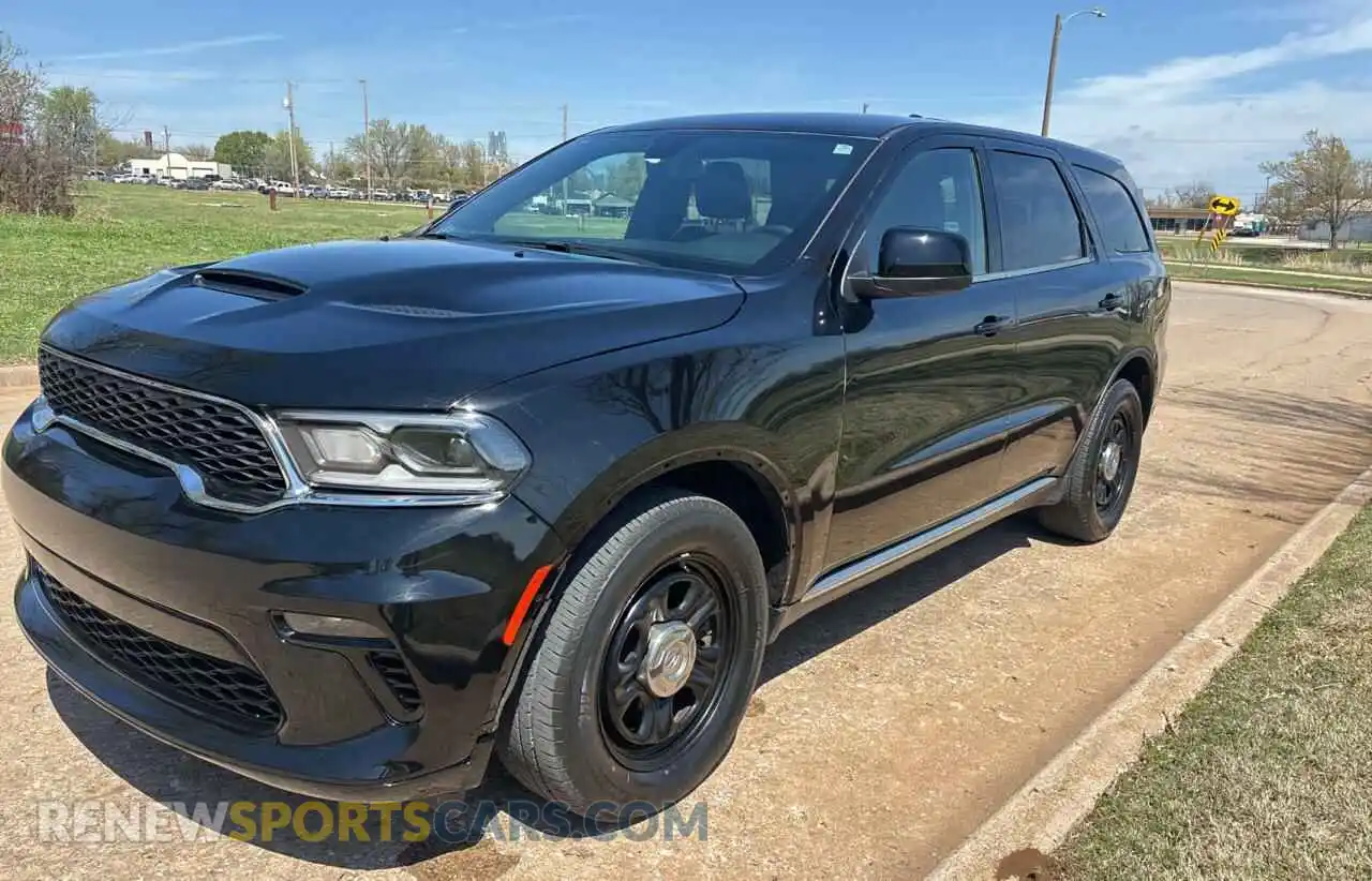 2 fotografías del automóvil dañado 1C4SDJFT1PC603665 DODGE DURANGO 2023