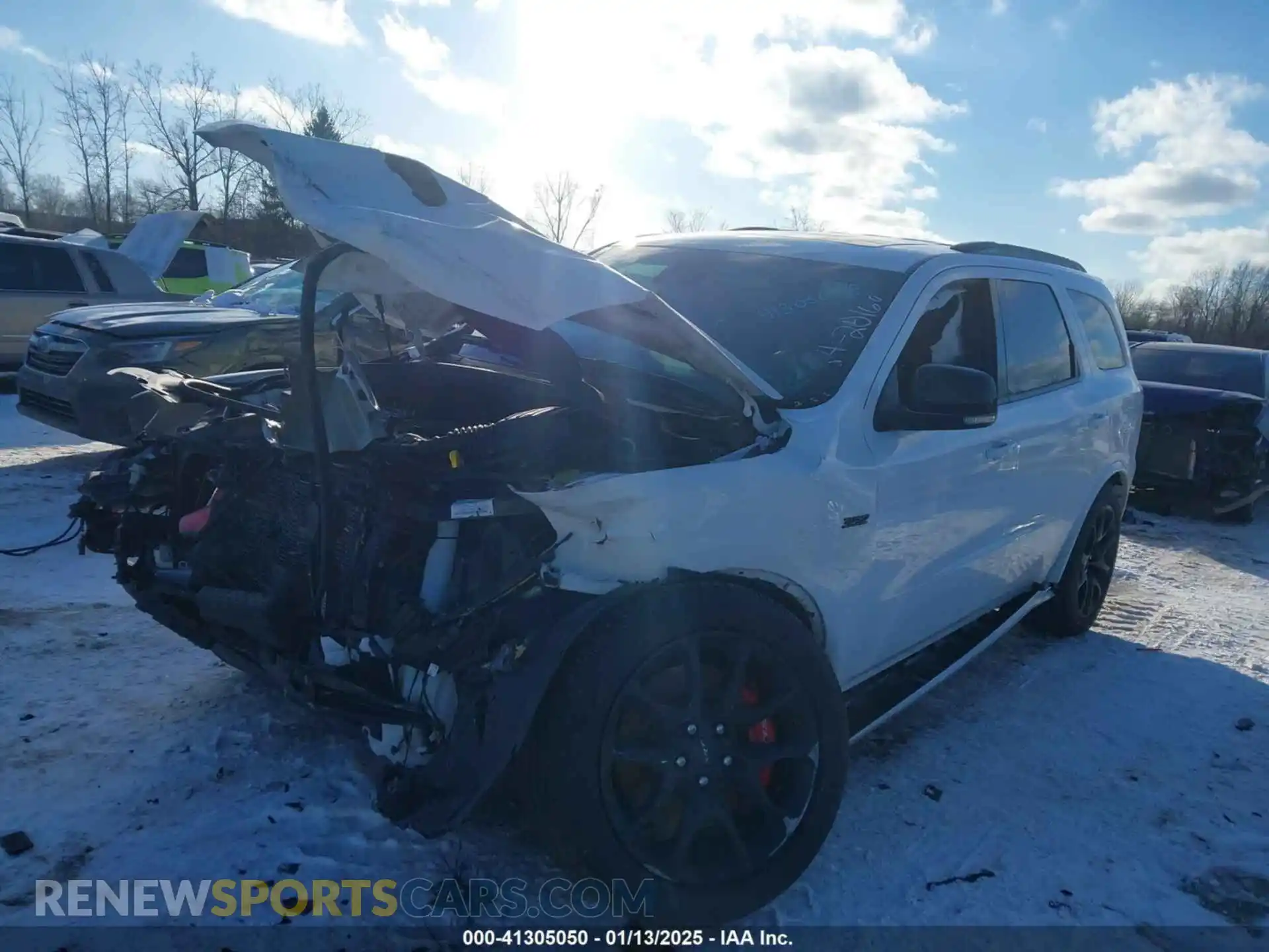 2 fotografías del automóvil dañado 1C4SDJGJ3PC668238 DODGE DURANGO 2023