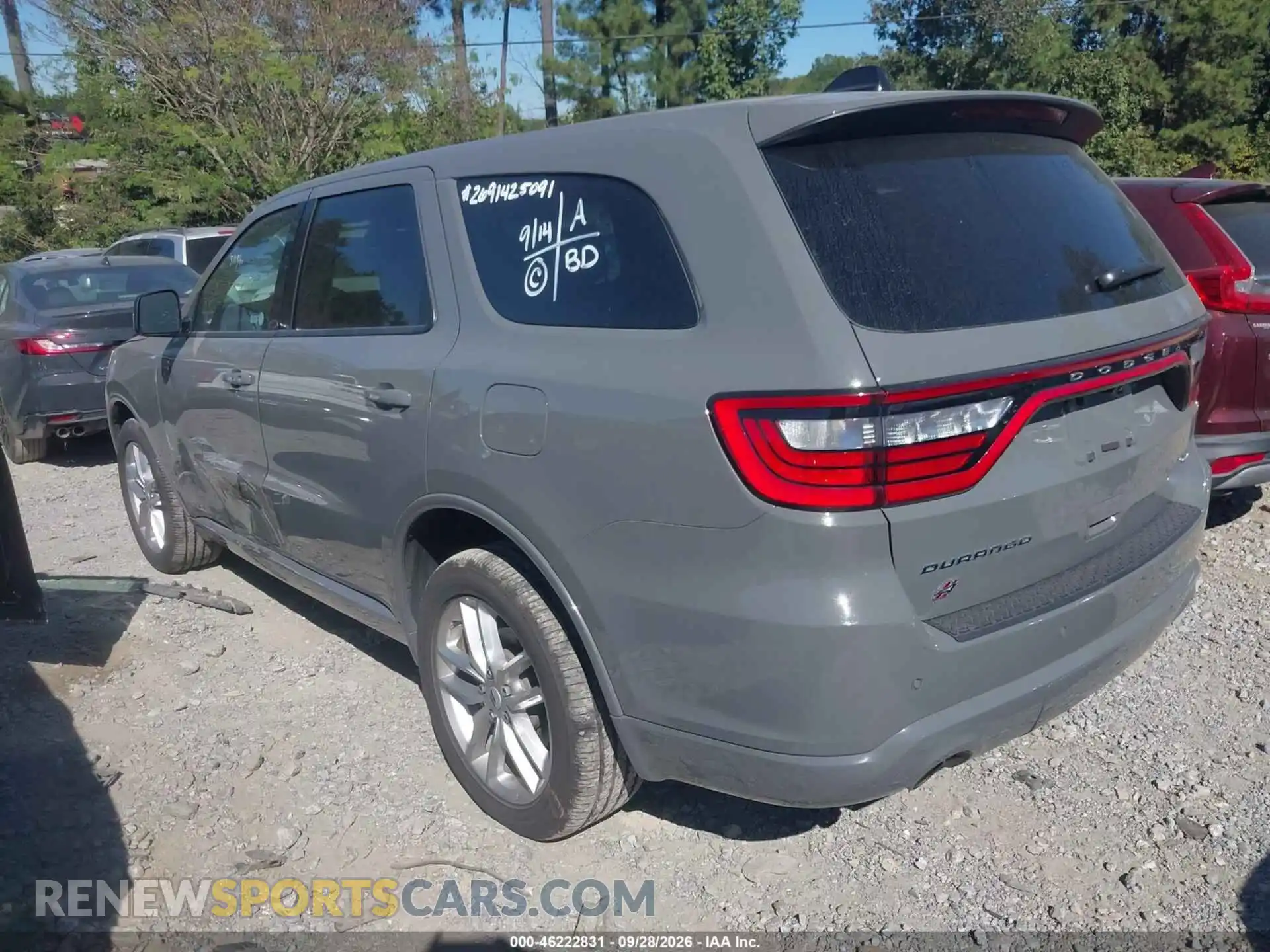 3 fotografías del automóvil dañado 1C4RDJDG9TC212455 DODGE DURANGO 2026