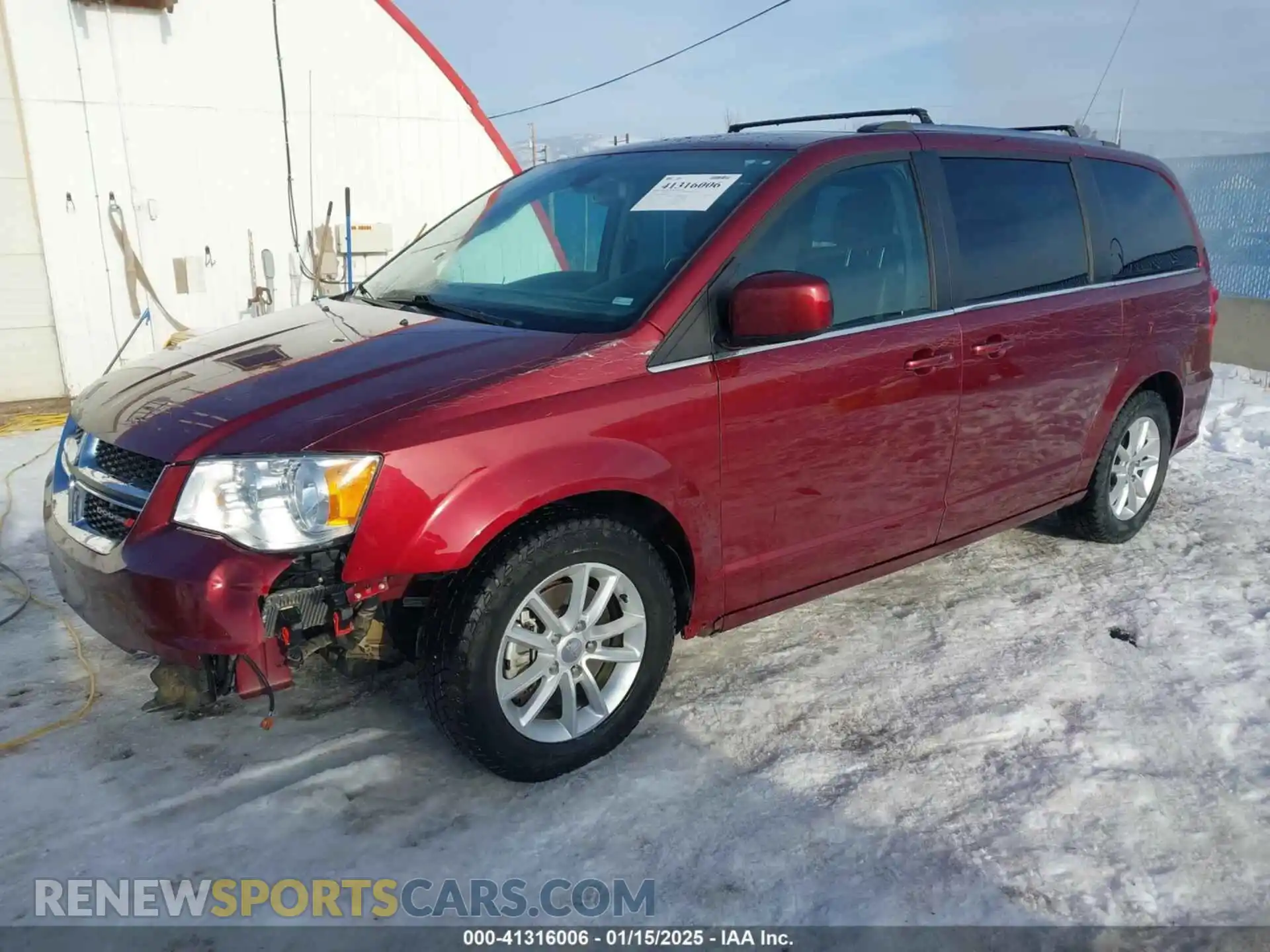 2 Photograph of a damaged car 2C4RDGCG8KR656159 DODGE GRAND CARAVAN 2019