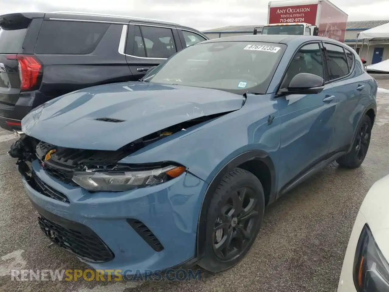 1 Photograph of a damaged car ZACPDFDW6R3A22300 DODGE HORNET R/T 2024