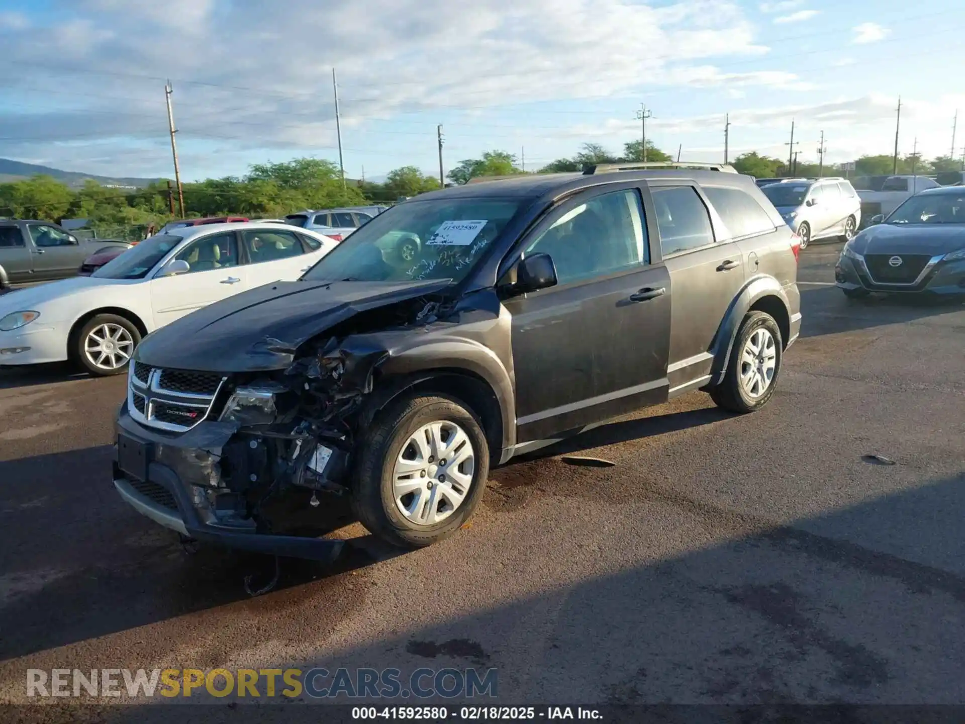 2 Фотография поврежденного автомобиля 3C4PDCBB0KT701307 DODGE JOURNEY 2019