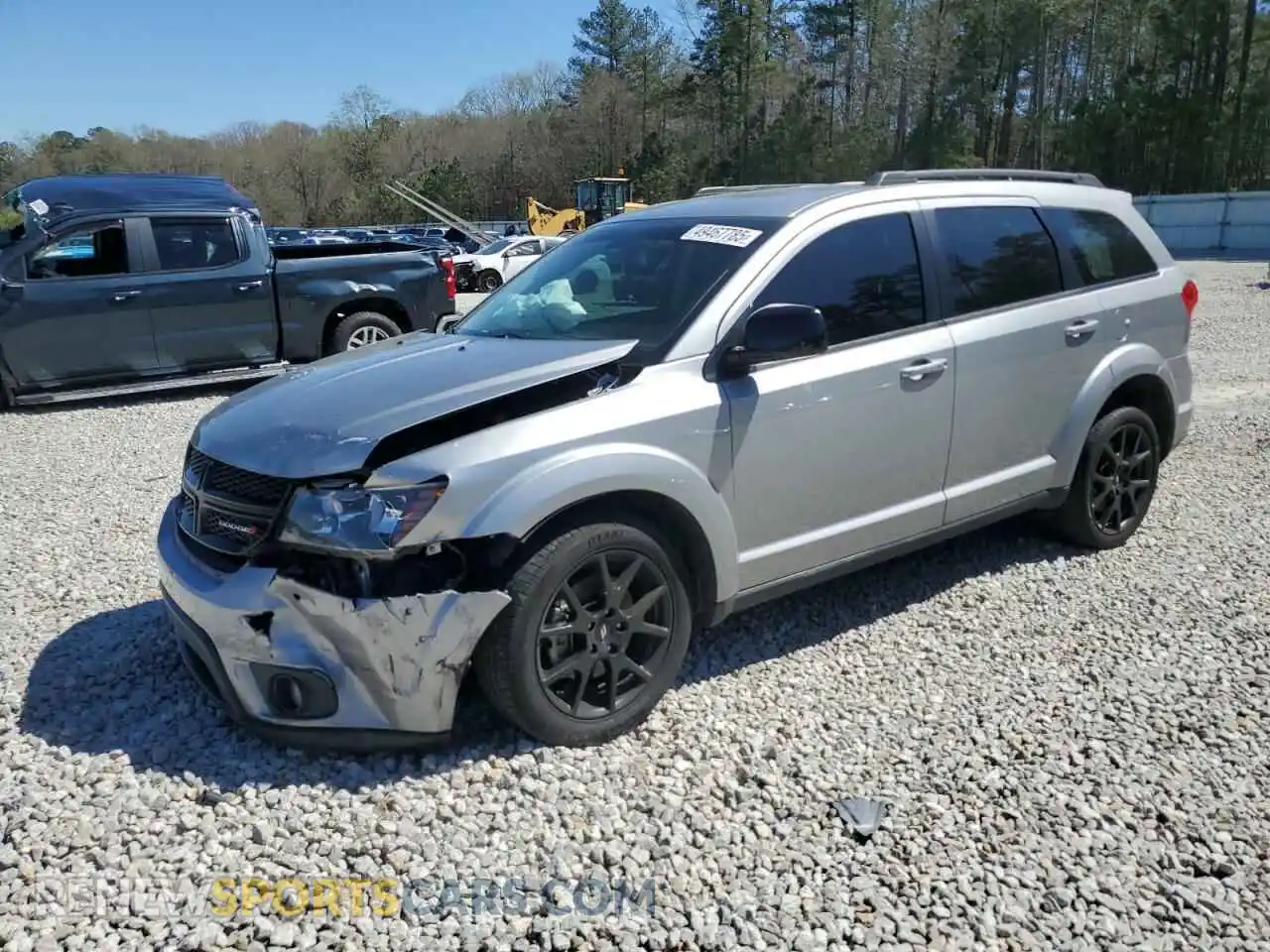 1 Photograph of a damaged car 3C4PDCBB7KT836509 DODGE JOURNEY 2019