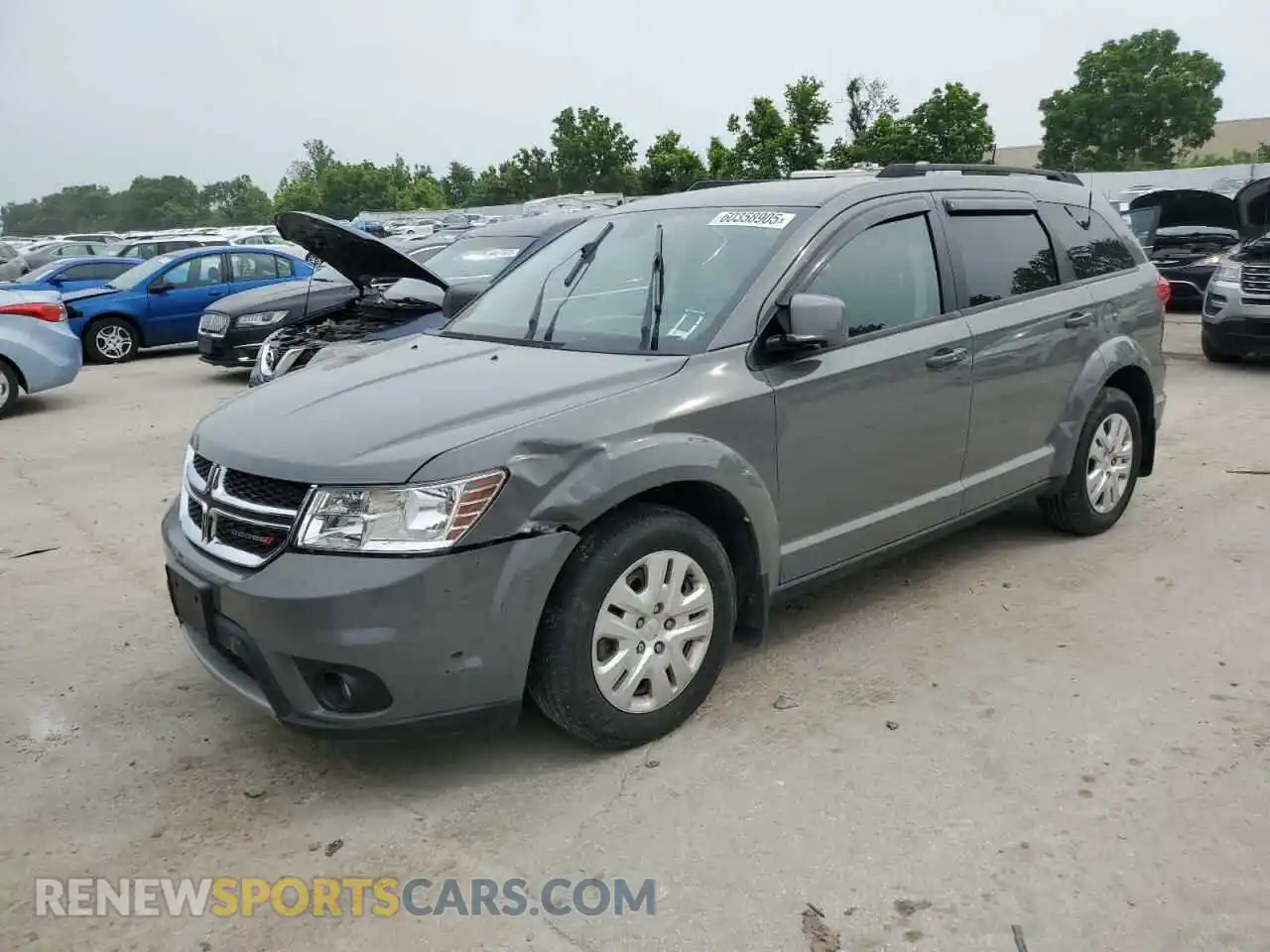 1 Photograph of a damaged car 3C4PDCBB9KT756175 DODGE JOURNEY 2019