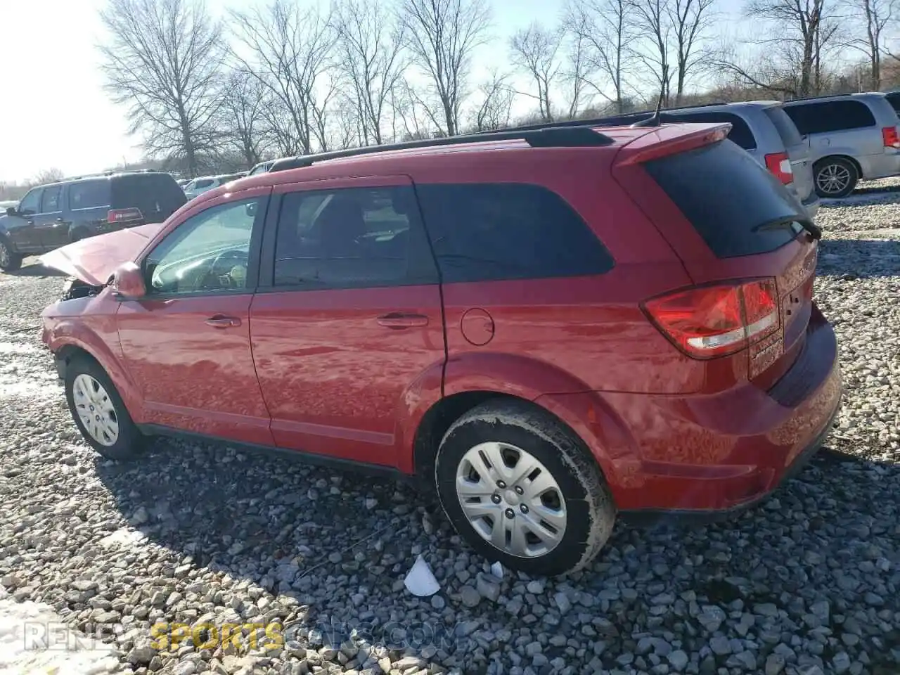 2 Photograph of a damaged car 3C4PDCBBXKT833779 DODGE JOURNEY 2019