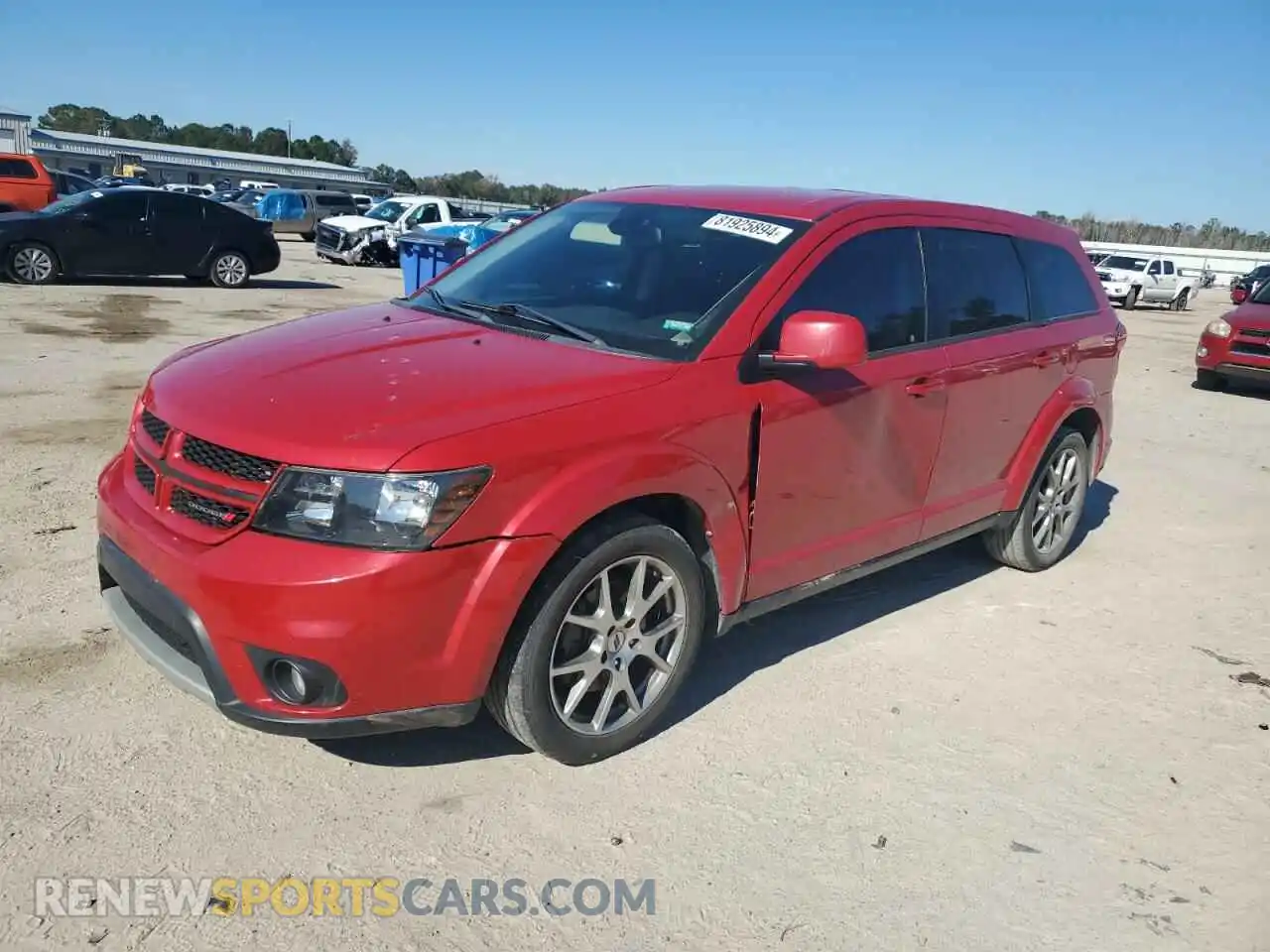 1 Photograph of a damaged car 3C4PDCEG7KT707337 DODGE JOURNEY 2019