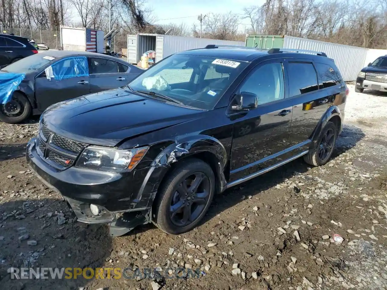 1 Photograph of a damaged car 3C4PDCGG2KT841301 DODGE JOURNEY 2019