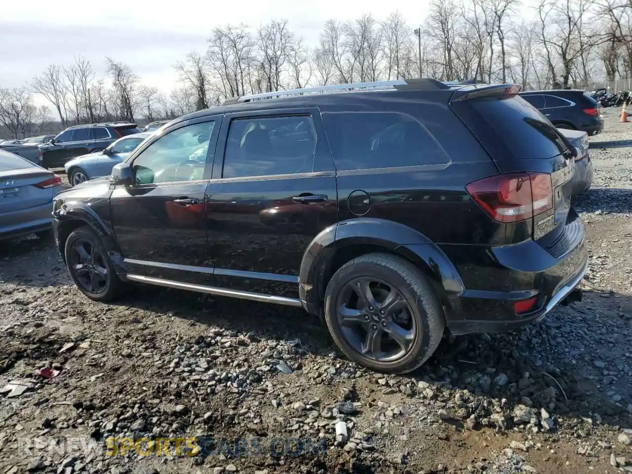 2 Photograph of a damaged car 3C4PDCGG2KT841301 DODGE JOURNEY 2019