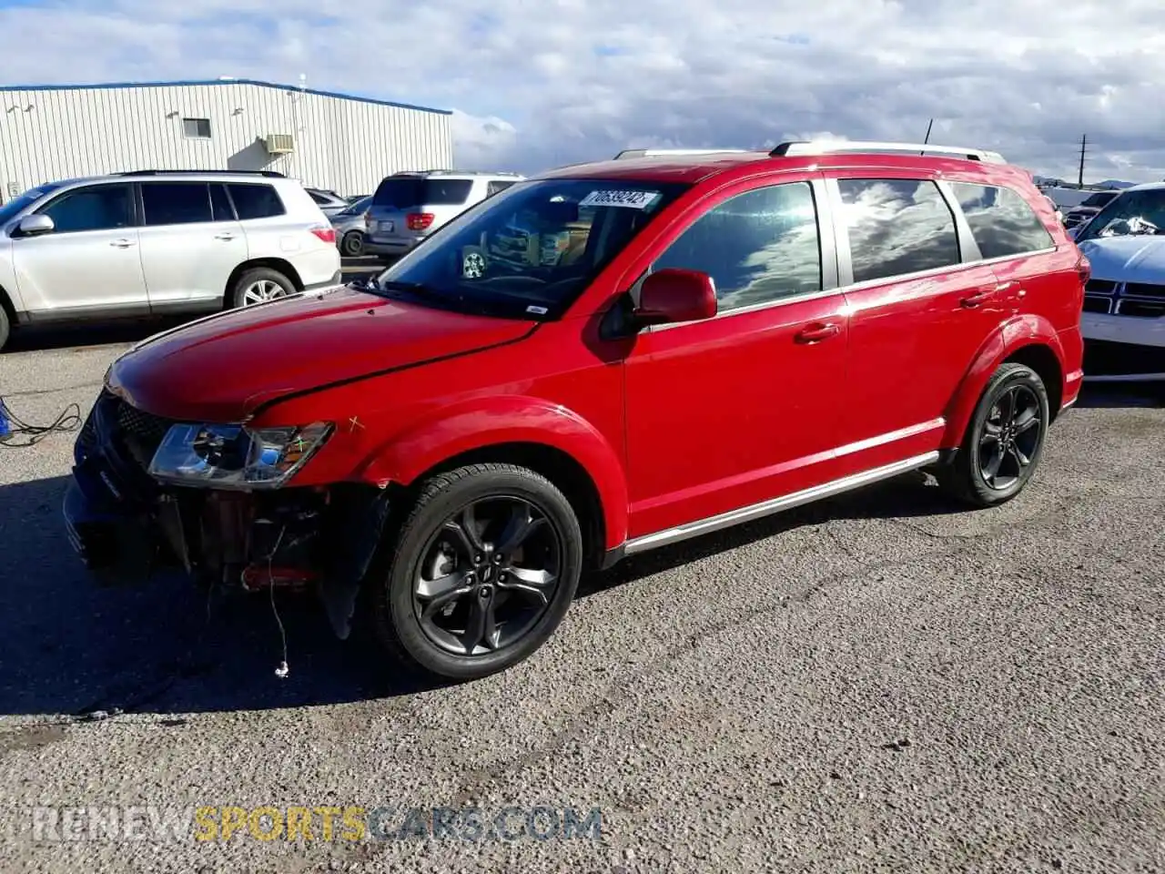 1 Photograph of a damaged car 3C4PDCGG5KT860876 DODGE JOURNEY 2019