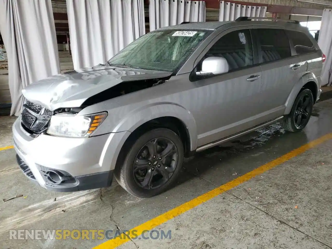 1 Photograph of a damaged car 3C4PDCGG6KT717029 DODGE JOURNEY 2019