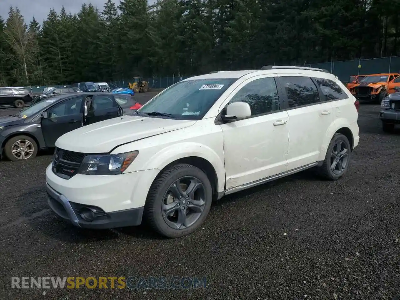 1 Photograph of a damaged car 3C4PDCGG9KT731491 DODGE JOURNEY 2019