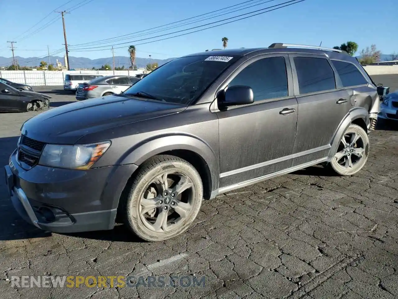 1 Photograph of a damaged car 3C4PDCGG9KT844647 DODGE JOURNEY 2019