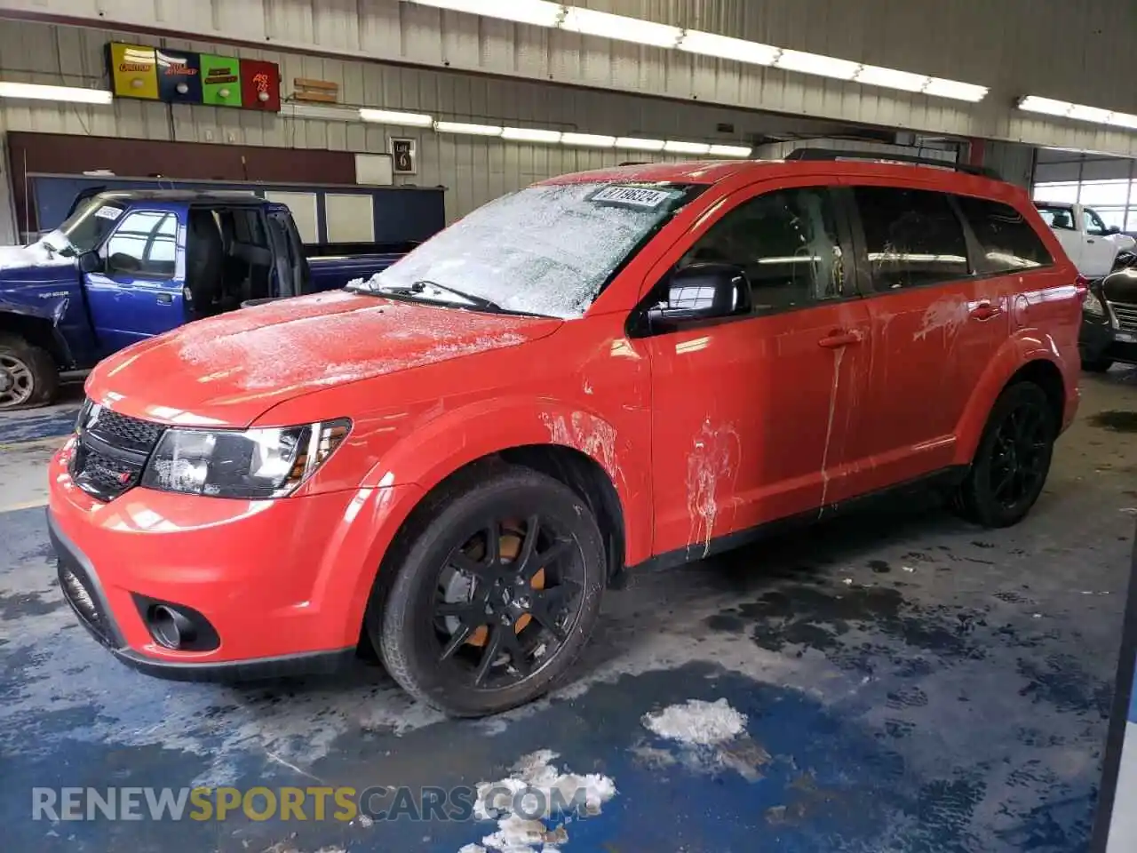 1 Photograph of a damaged car 3C4PDDBG2KT780013 DODGE JOURNEY 2019