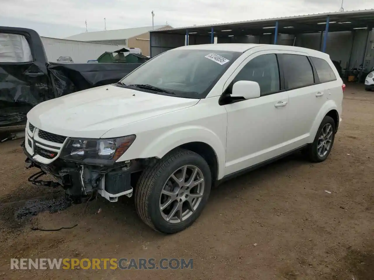 1 Photograph of a damaged car 3C4PDDEG3KT874350 DODGE JOURNEY 2019