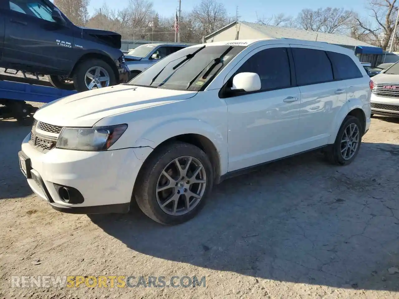 1 Photograph of a damaged car 3C4PDDEG5KT784648 DODGE JOURNEY 2019