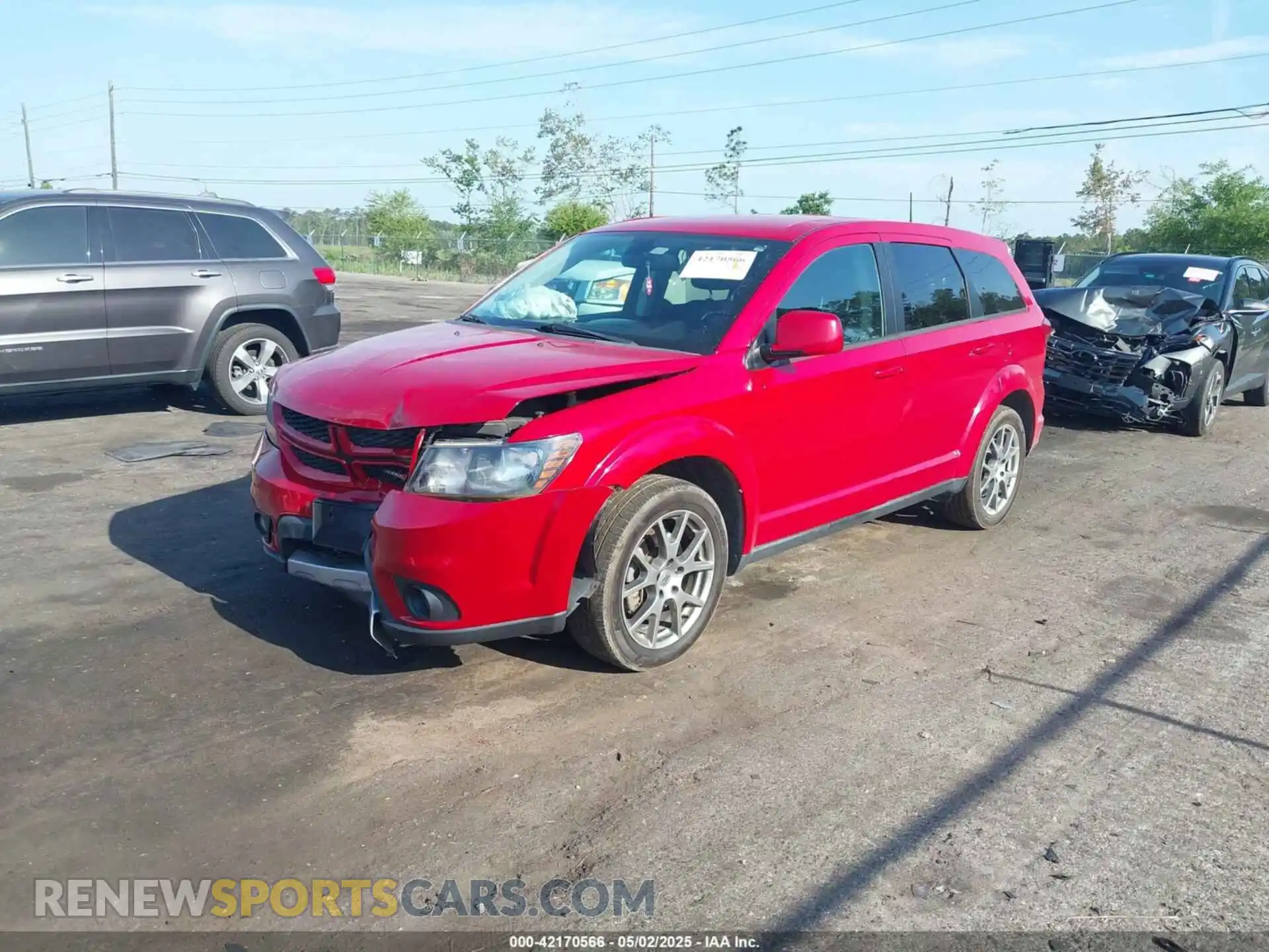 2 Photograph of a damaged car 3C4PDDEG8KT694989 DODGE JOURNEY 2019