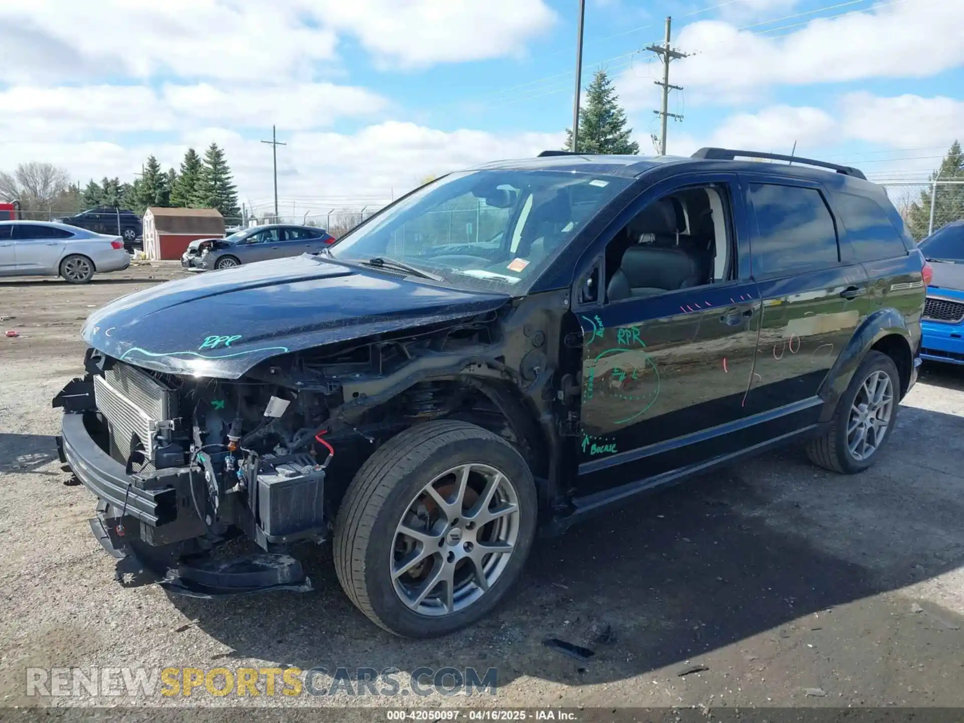 2 Photograph of a damaged car 3C4PDDEG9KT687890 DODGE JOURNEY 2019