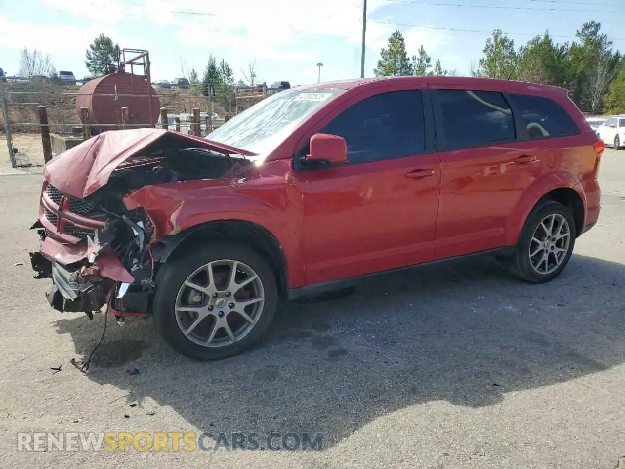1 Photograph of a damaged car 3C4PDDEG9KT770087 DODGE JOURNEY 2019