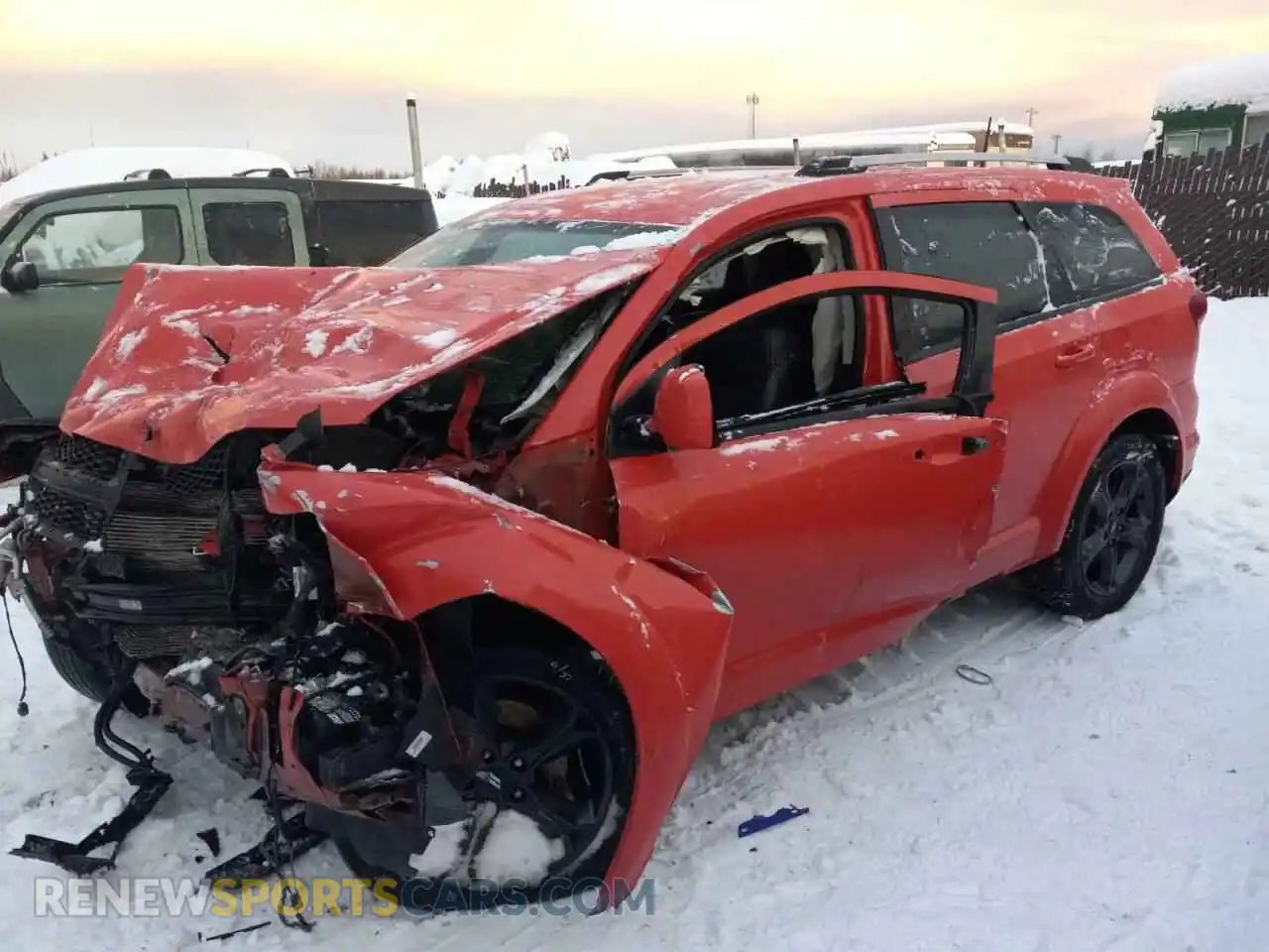 1 Photograph of a damaged car 3C4PDDGG0KT759265 DODGE JOURNEY 2019