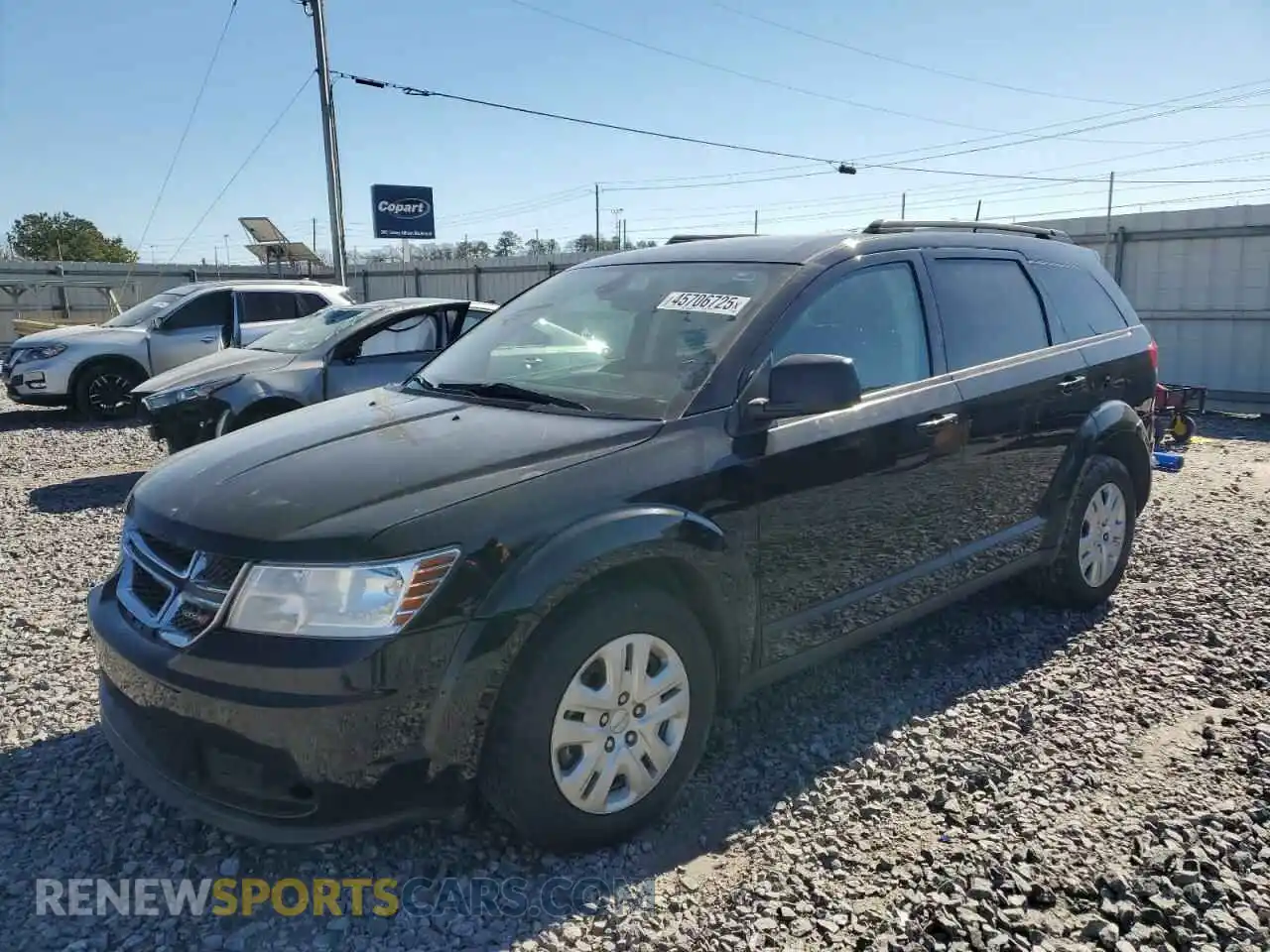 1 Photograph of a damaged car 3C4PDCAB9LT264877 DODGE JOURNEY 2020