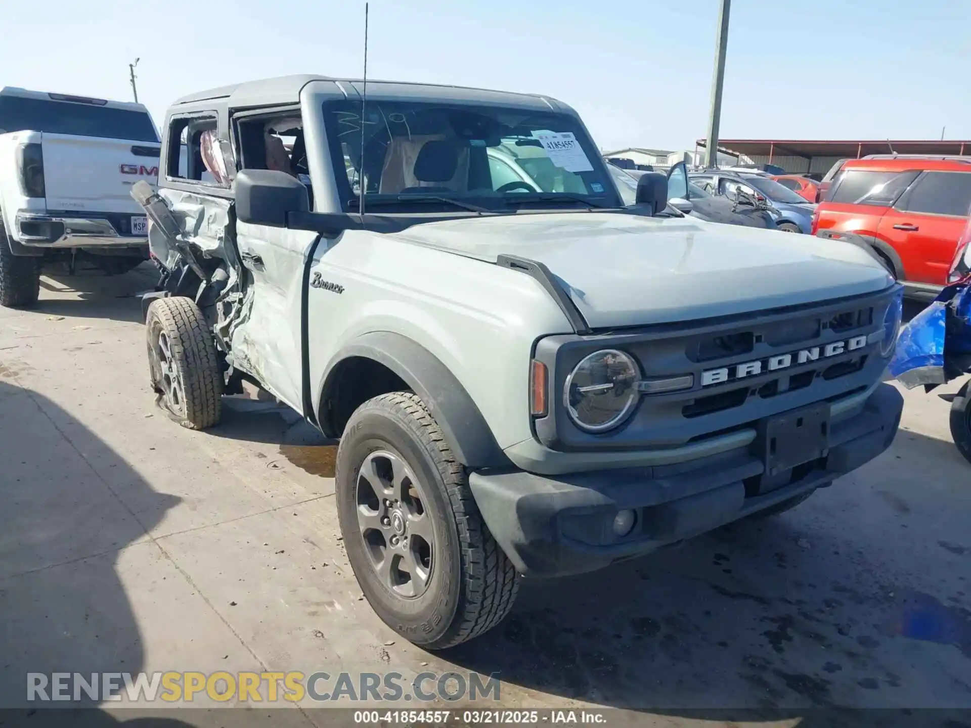 1 Photograph of a damaged car 1FMDE5AH2MLA77389 FORD BRONCO 2021