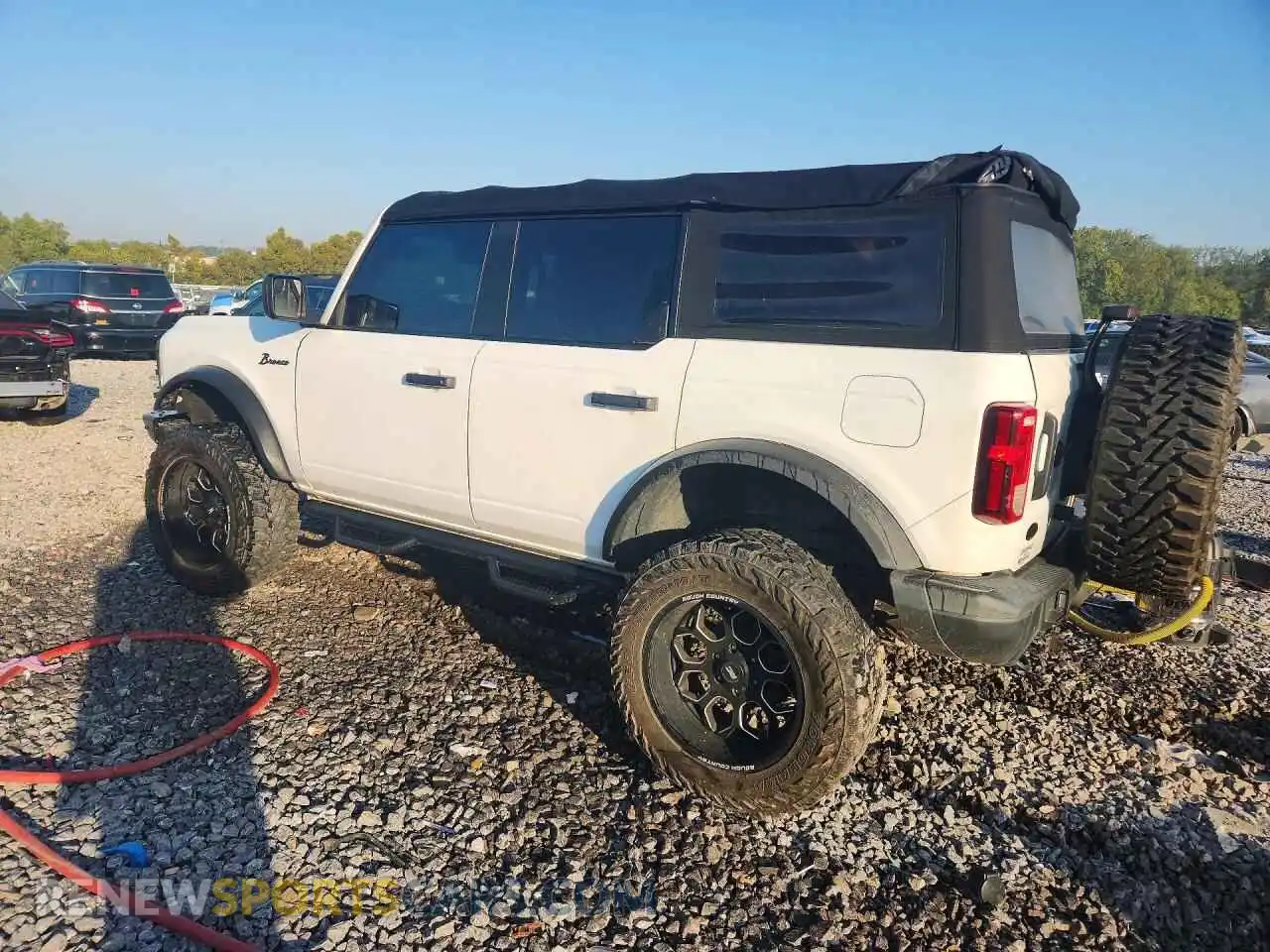 2 Photograph of a damaged car 1FMEE5BH1MLB06965 FORD BRONCO 2021