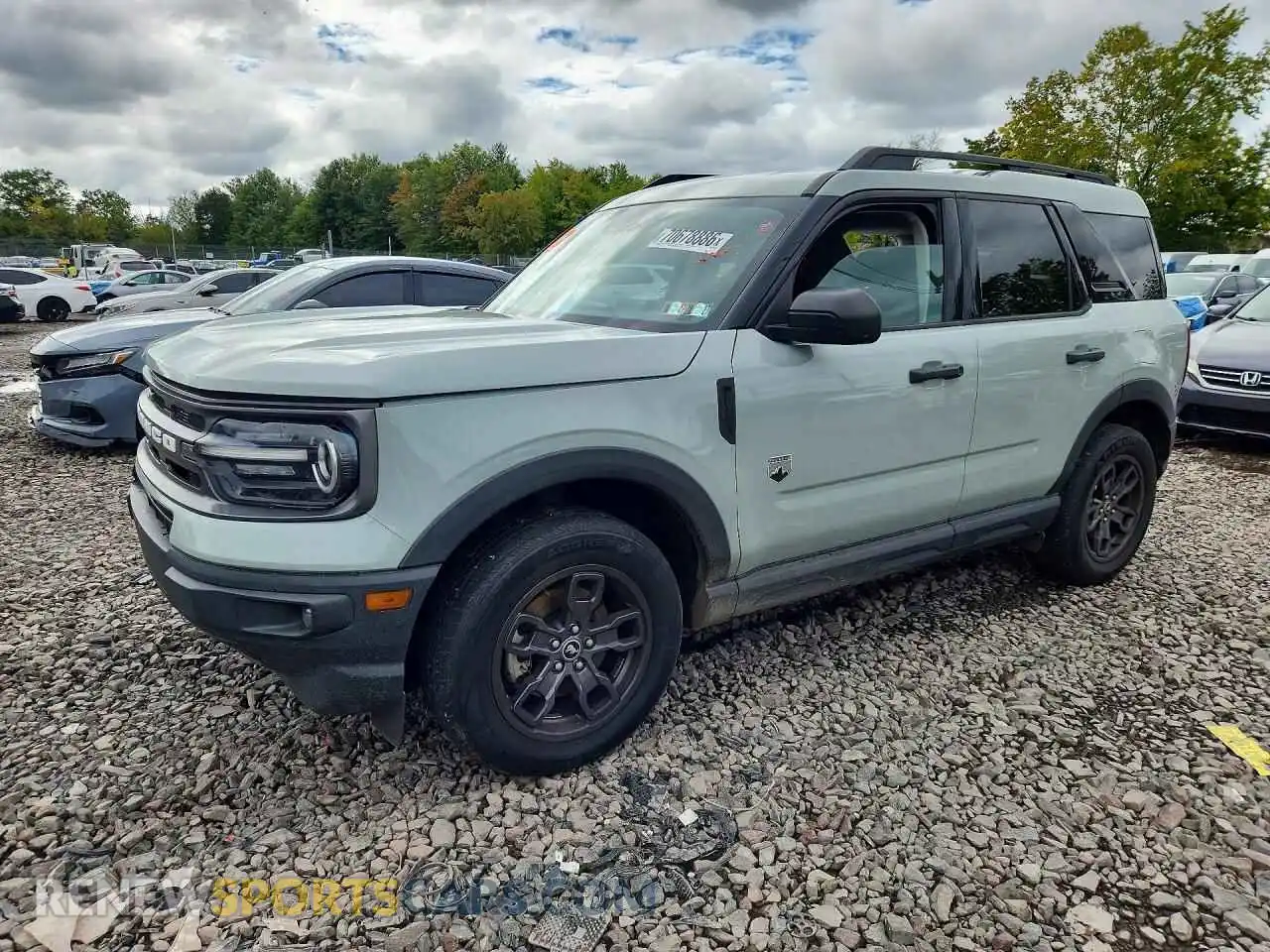 1 Photograph of a damaged car 3FMCR9B61MRA19389 FORD BRONCO 2021