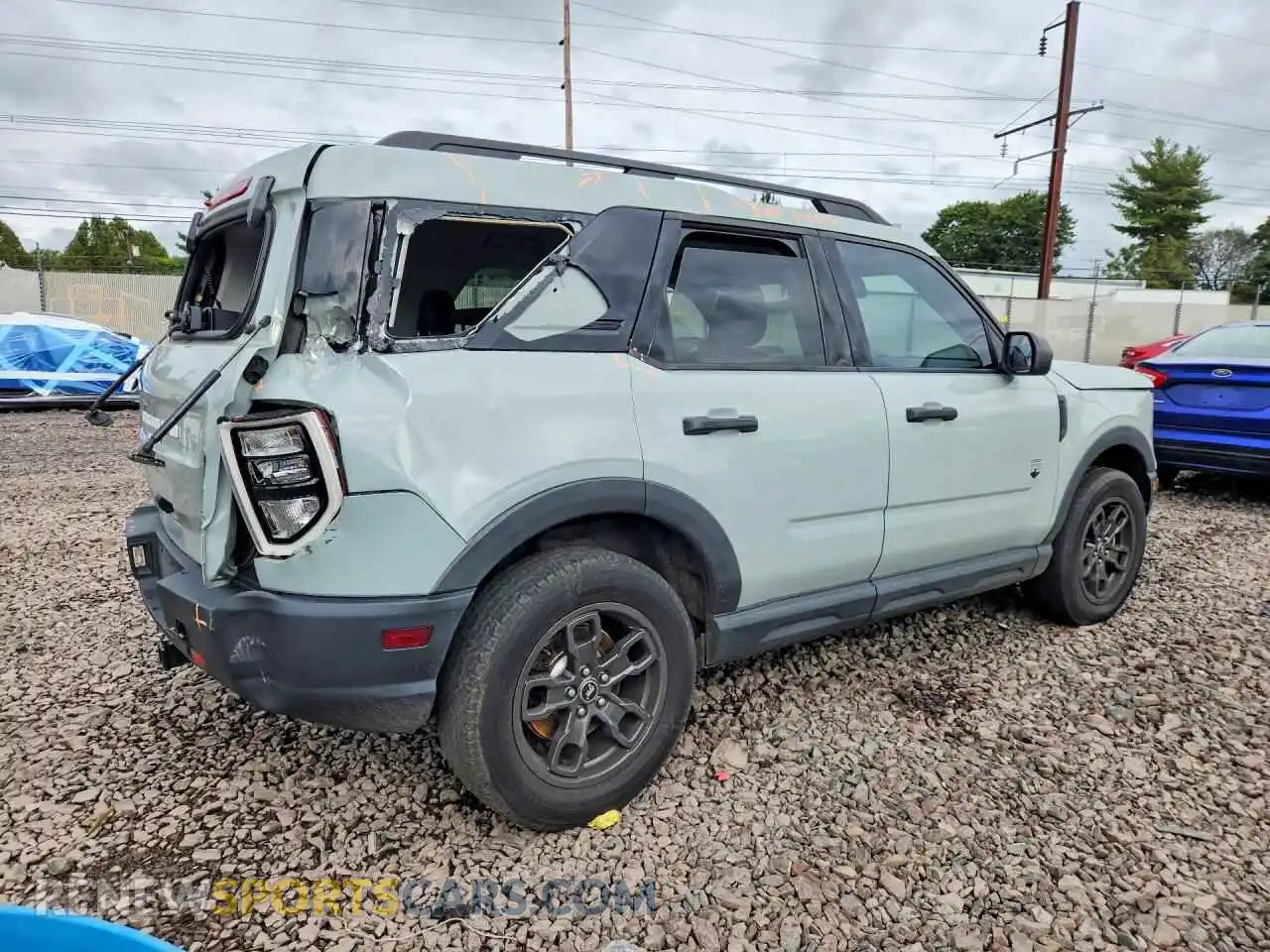 3 Photograph of a damaged car 3FMCR9B61MRA19389 FORD BRONCO 2021