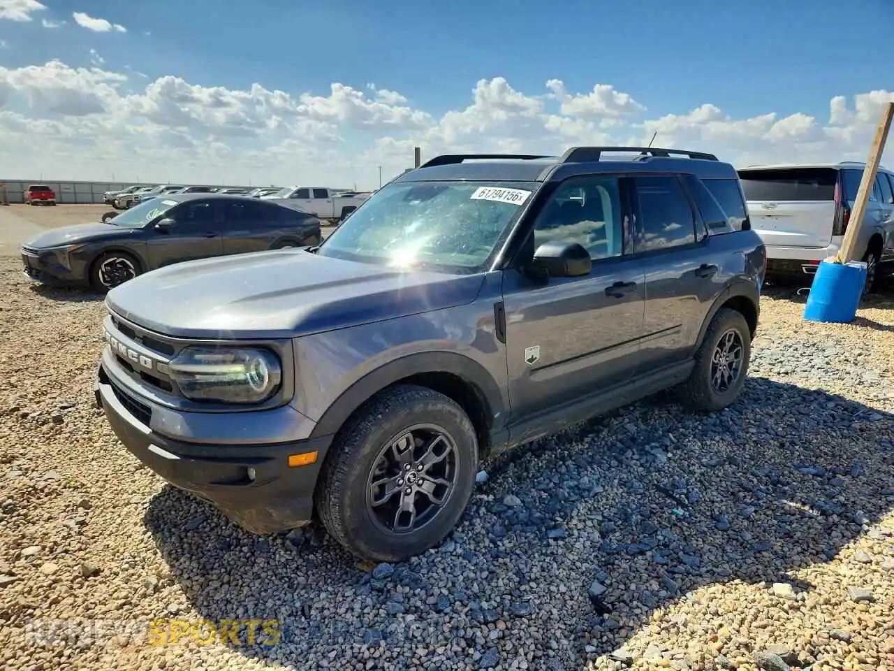 1 Photograph of a damaged car 3FMCR9B62MRA79889 FORD BRONCO 2021