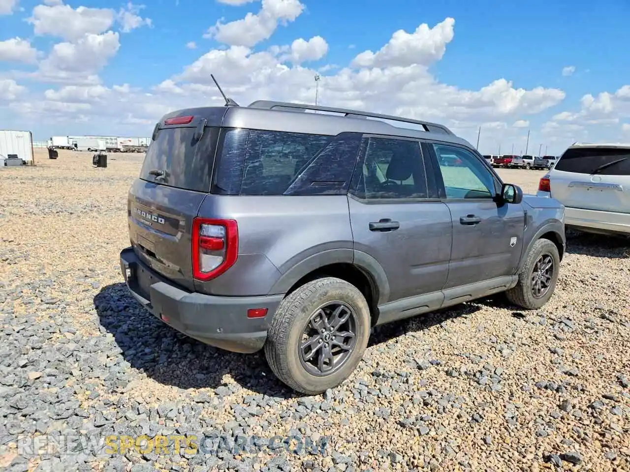 3 Photograph of a damaged car 3FMCR9B62MRA79889 FORD BRONCO 2021