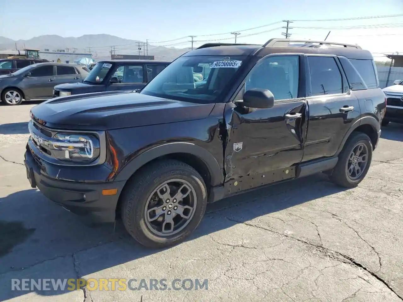 1 Photograph of a damaged car 3FMCR9B64MRA98654 FORD BRONCO 2021