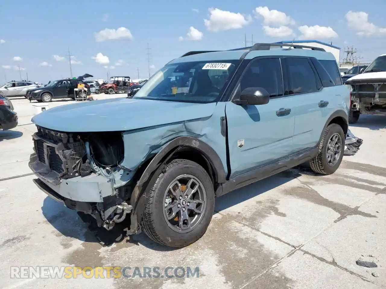 1 Photograph of a damaged car 3FMCR9B66MRA22577 FORD BRONCO 2021